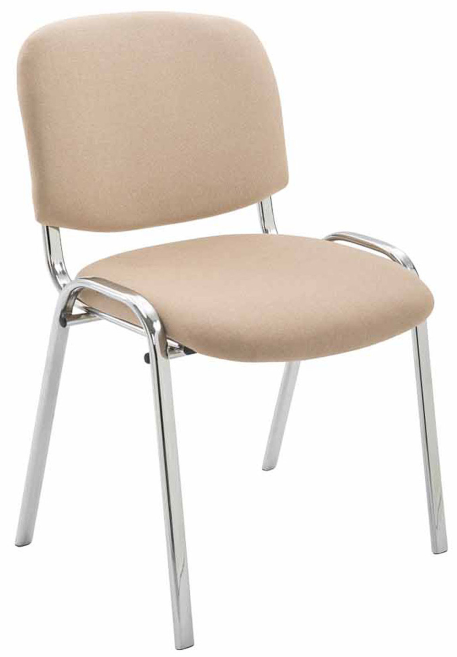 Set di 4 sedie Ken Chrome in tessuto