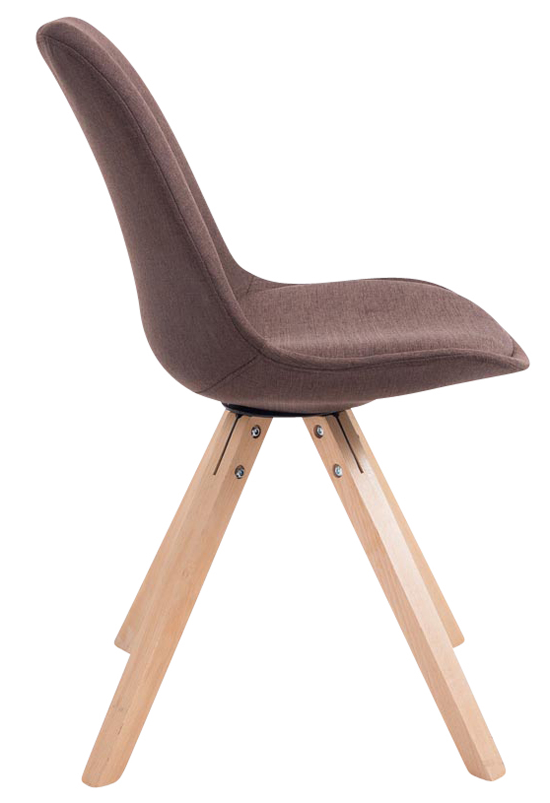 Set di 4 sedie per visitatori Toulouse Fabric Square