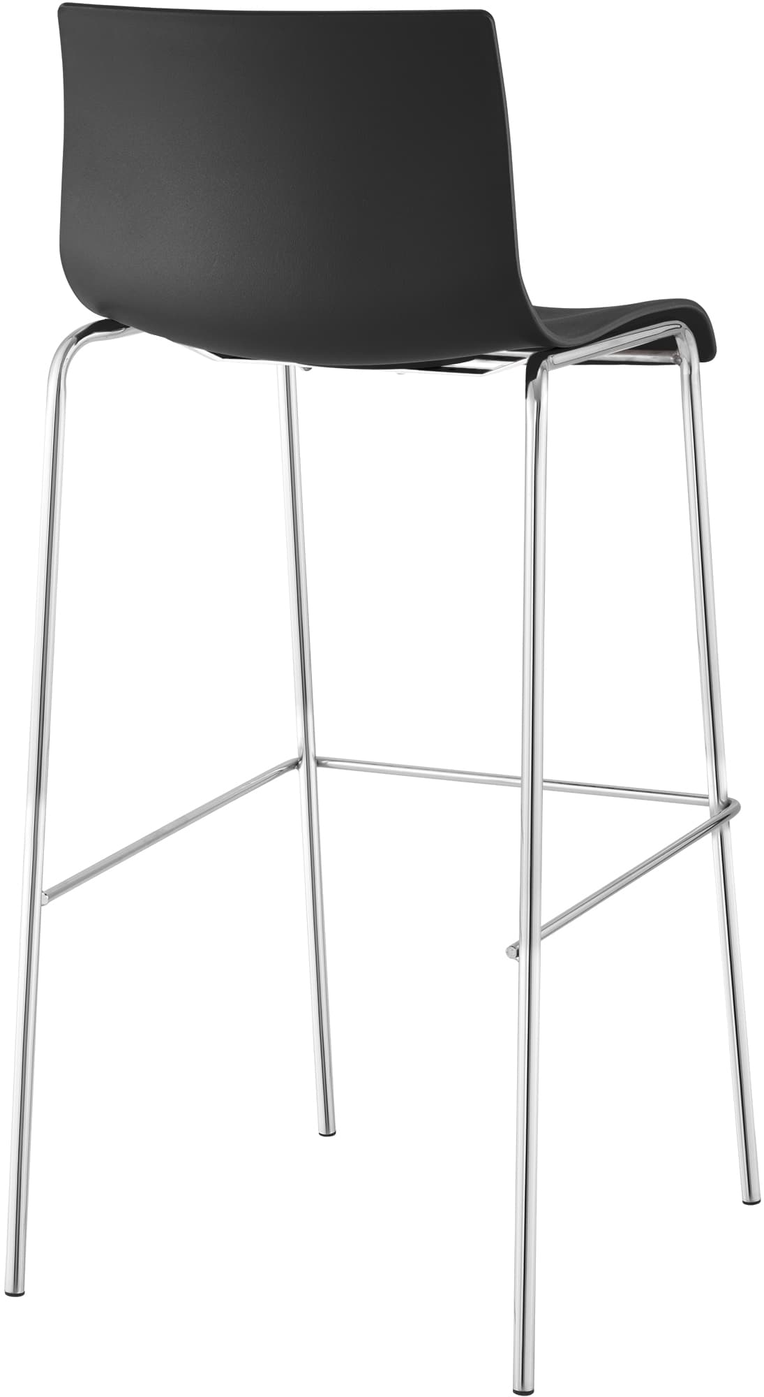 Set di 2 sgabelli da bar Hover in plastica con base a 4 gambe
