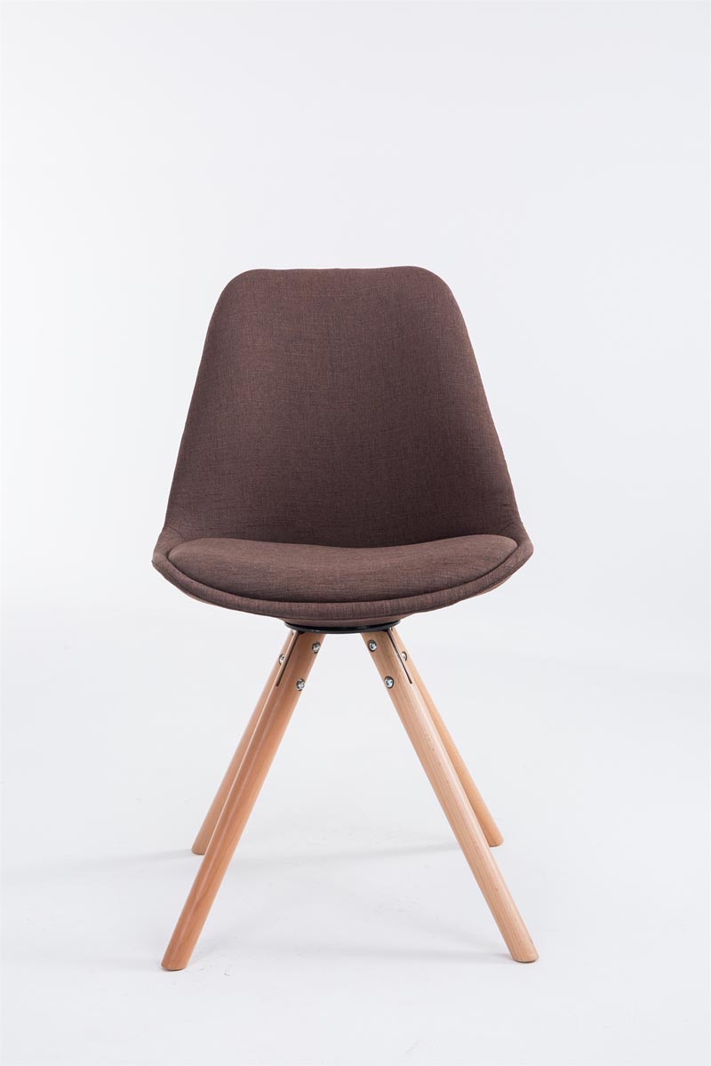Sedia Toulouse in stoffa gambe tonde