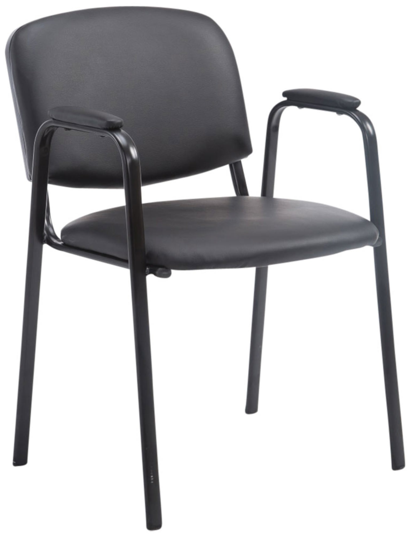 Set di 4 Sedie Impilabili Ken Pro in Ecopelle