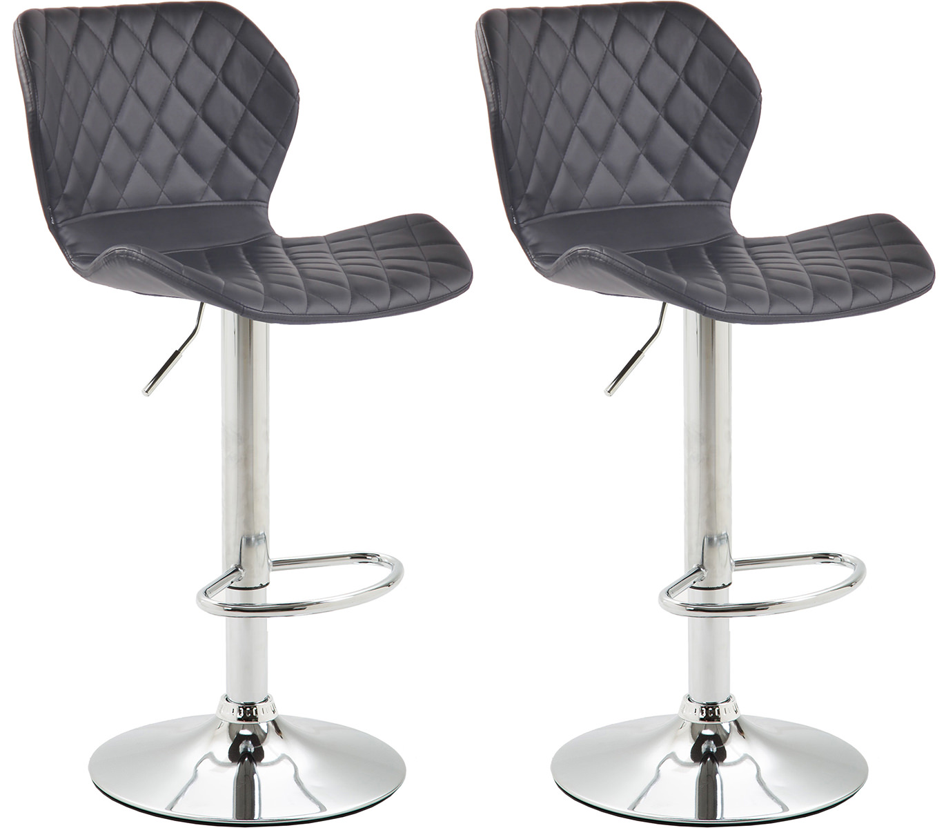 Set 2 sgabelli bar Cork in similpelle