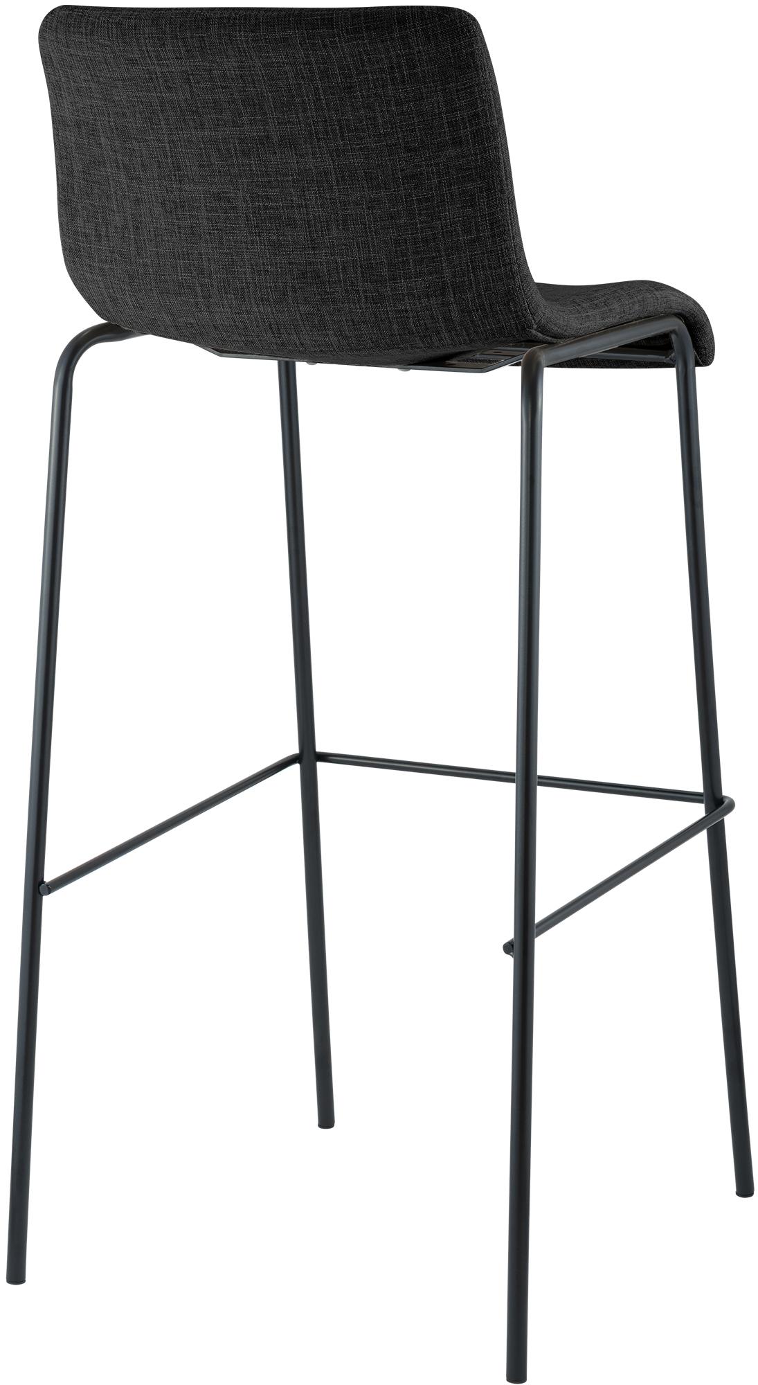 Set da 2 sgabelli da bar Hover in tessuto con base a 4 gambe