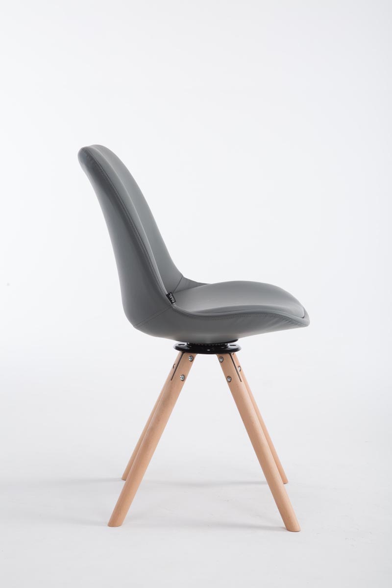 Sedia Calais in similpelle girevole
