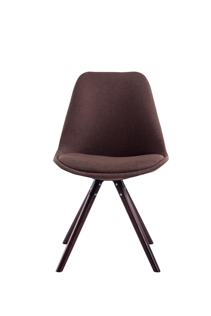 Sedia Toulouse in stoffa gambe tonde