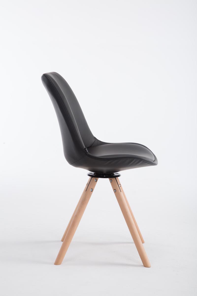 Sedia Calais in similpelle girevole
