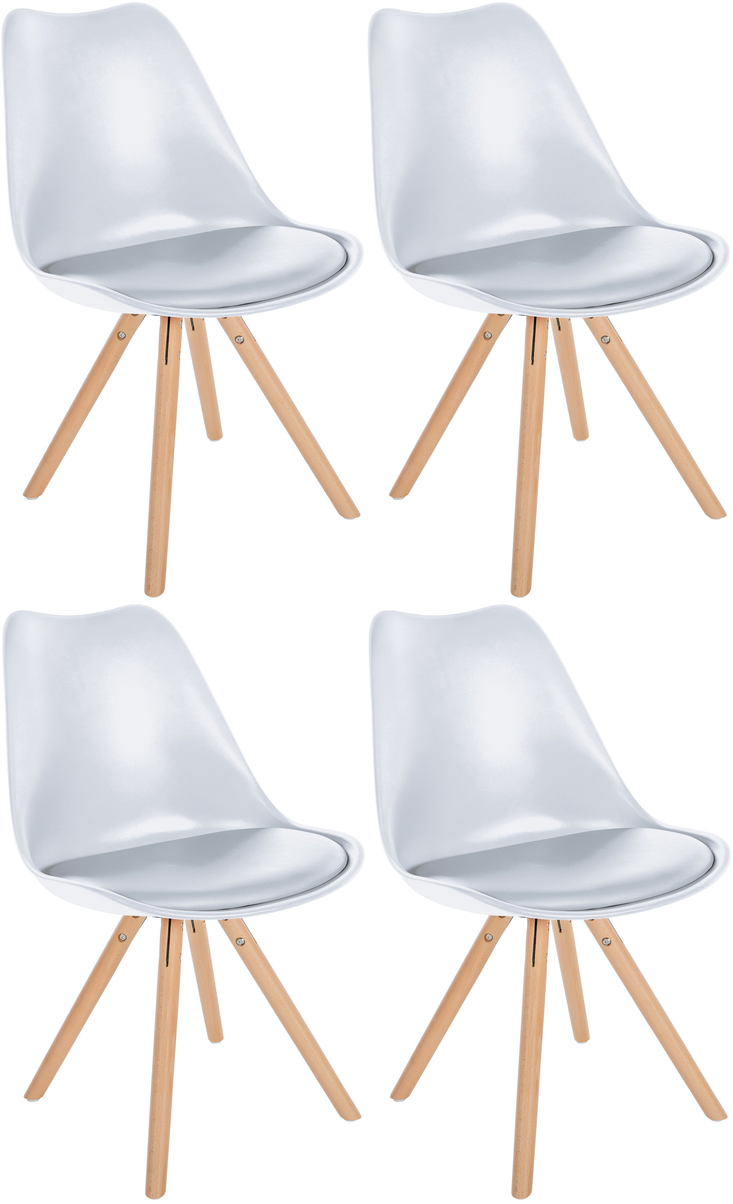 Set di 4 sedie Sofia Plastic