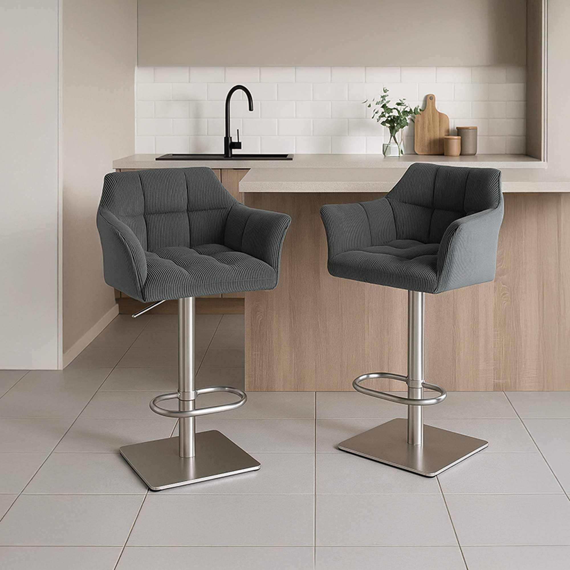 Sgabello Bar Damaso Cord