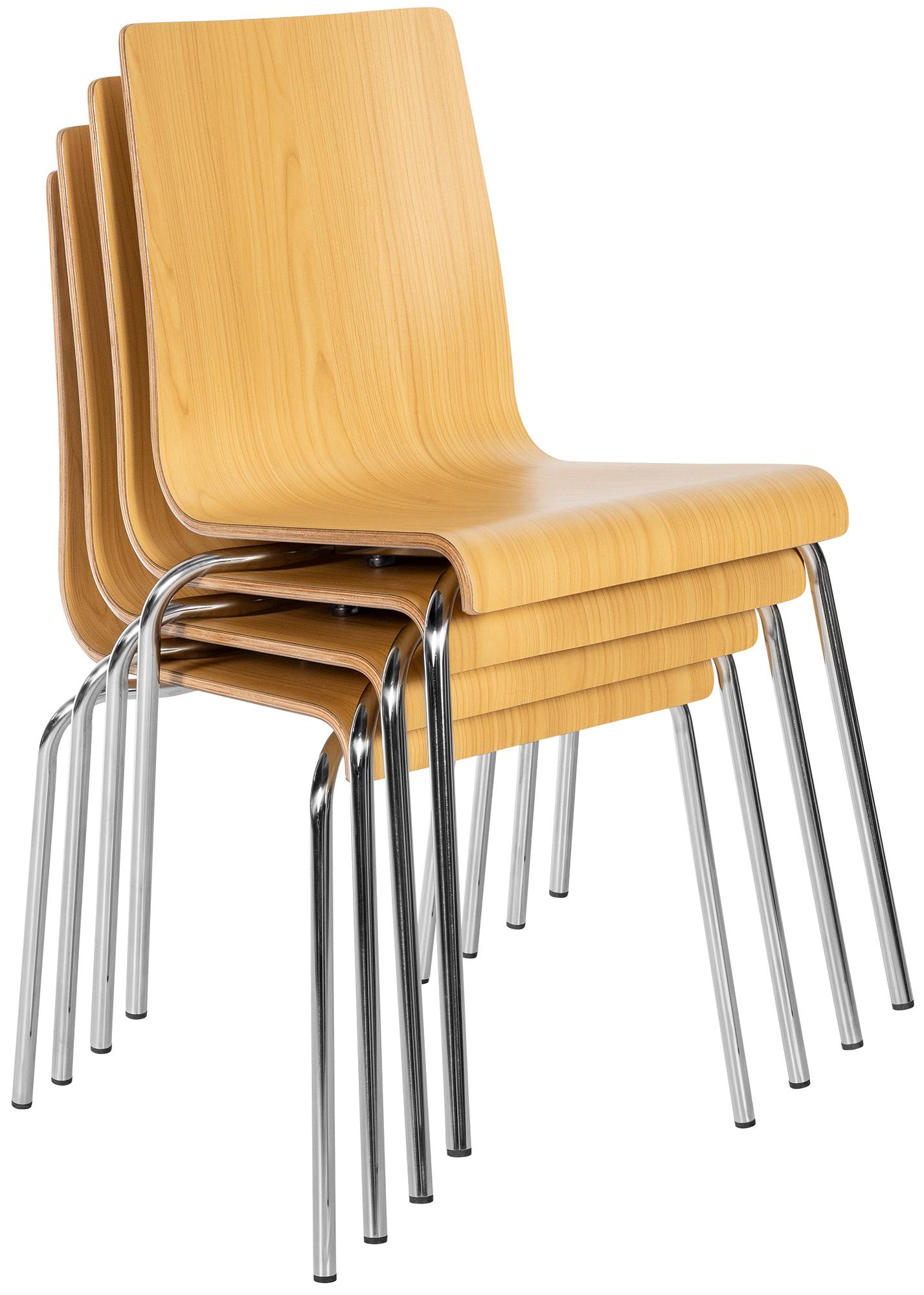 Set da 4 sedie impilabili Gahanna