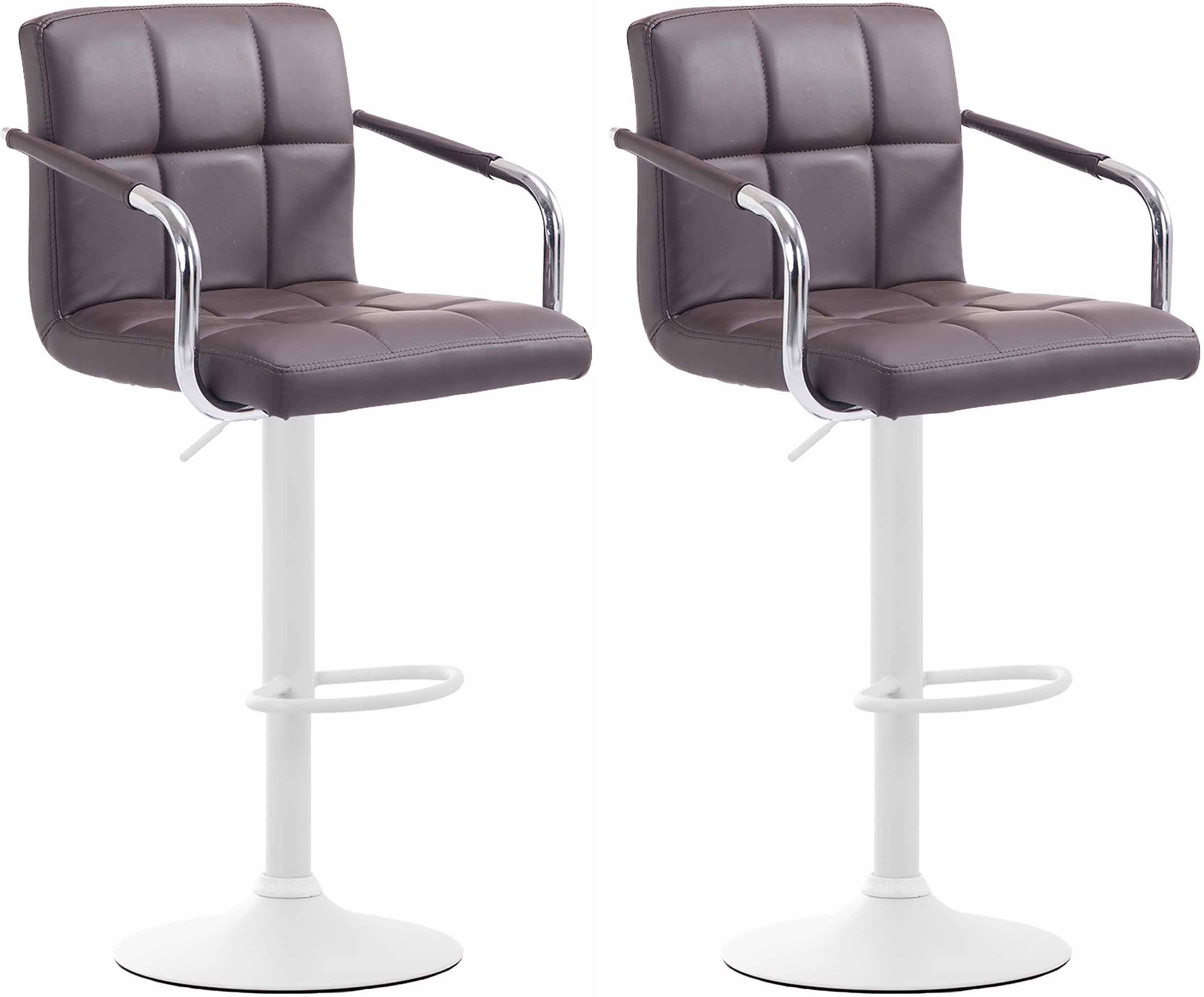 Set 2 sgabelli design Lucy V2 in similpelle