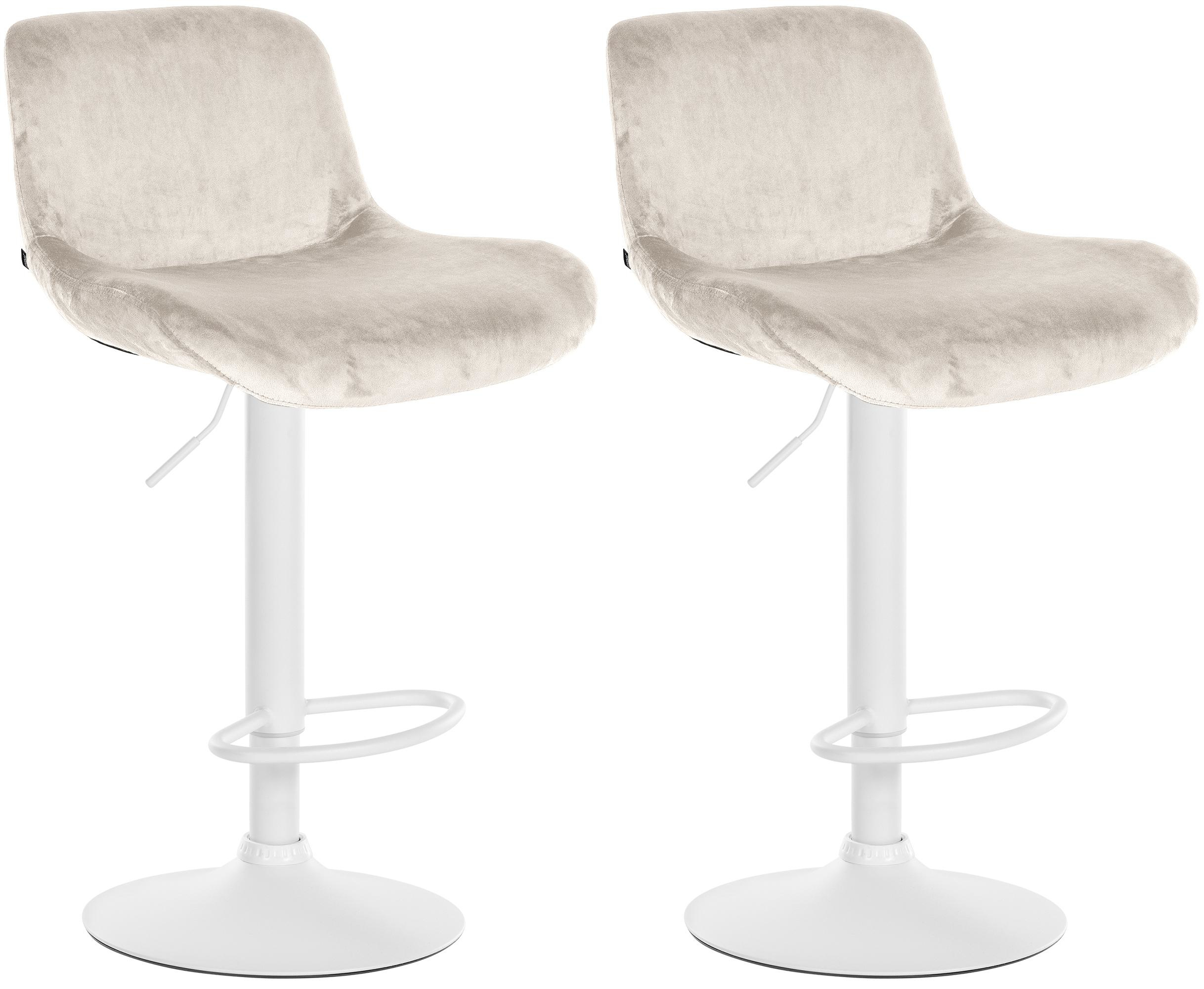 Set di 2 sgabelli da bar Solon White