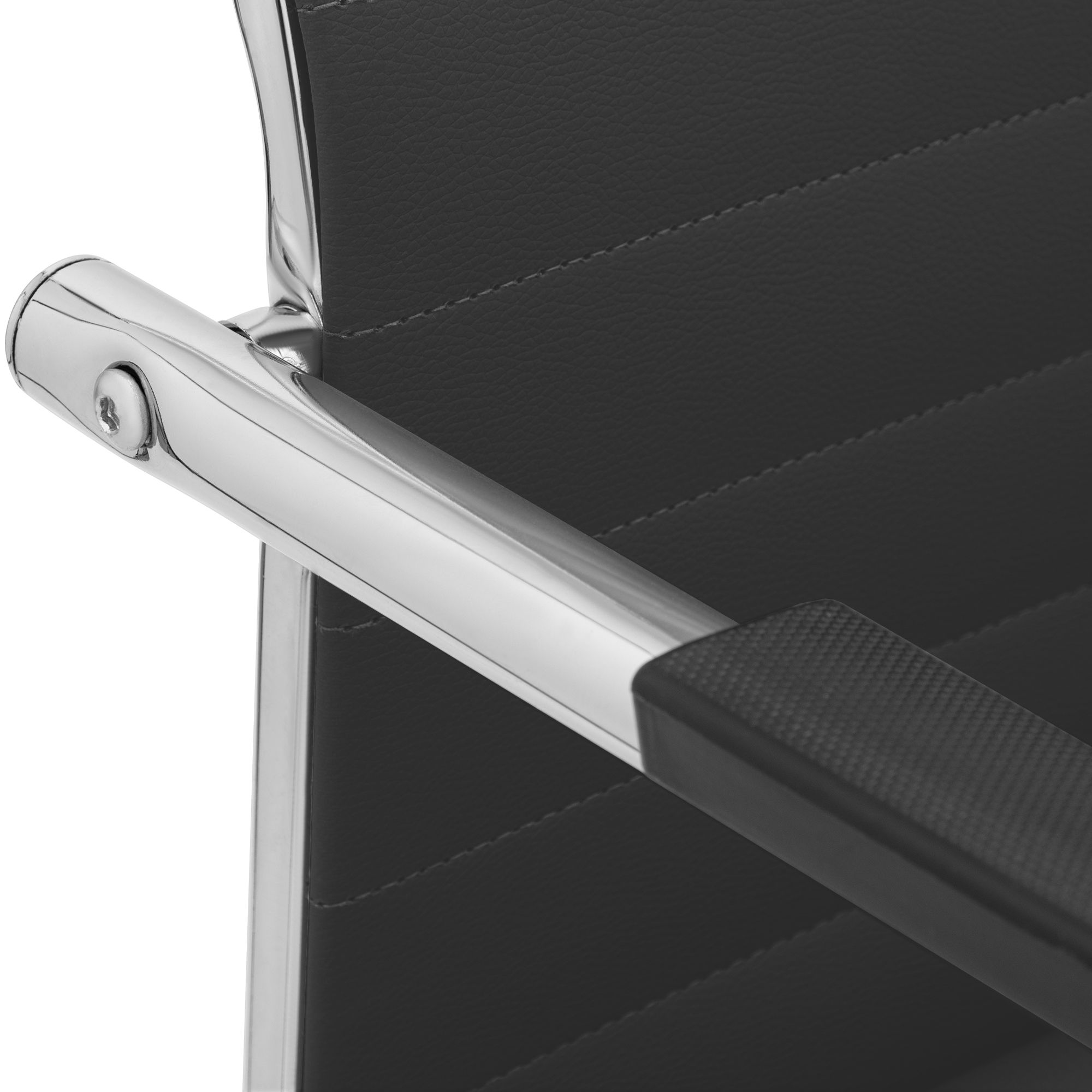 Sedia cantilever Hakon in similpelle