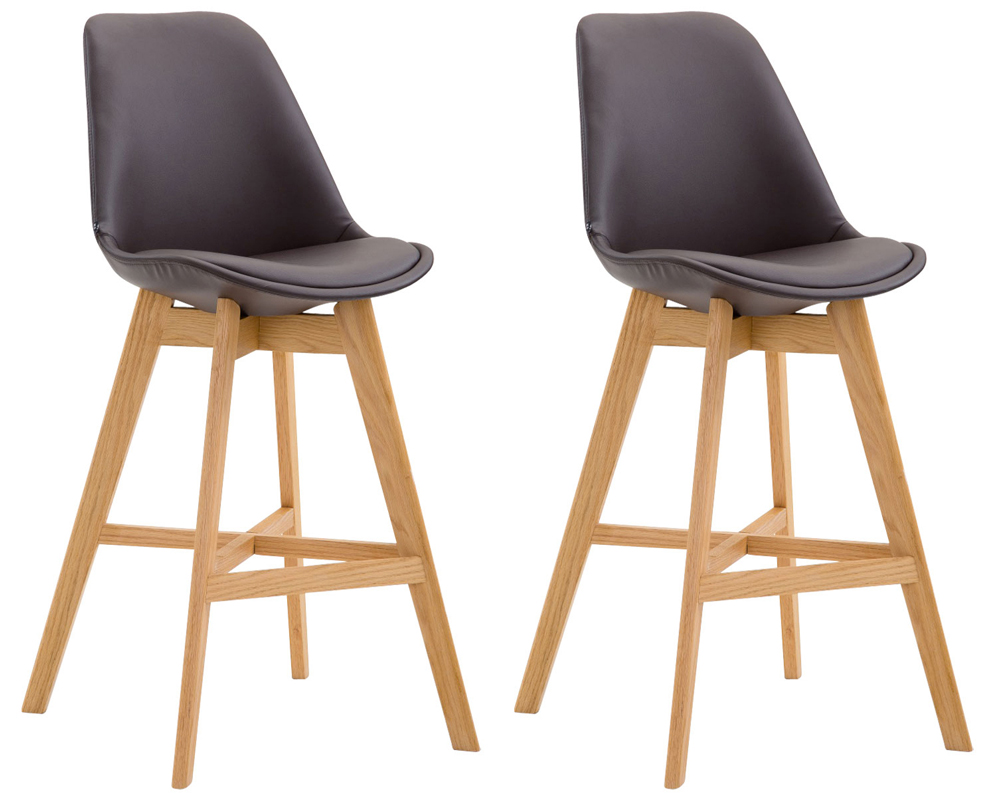 Set 2 sgabelli Cannes in similpelle