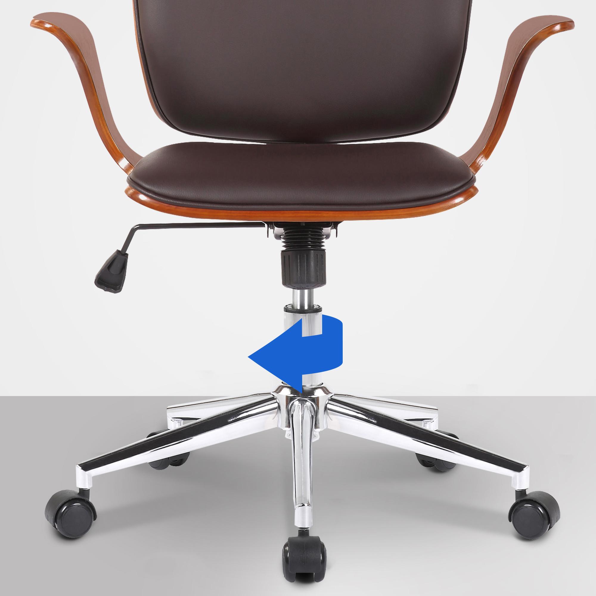 Sedia da ufficio Burbank con schienale