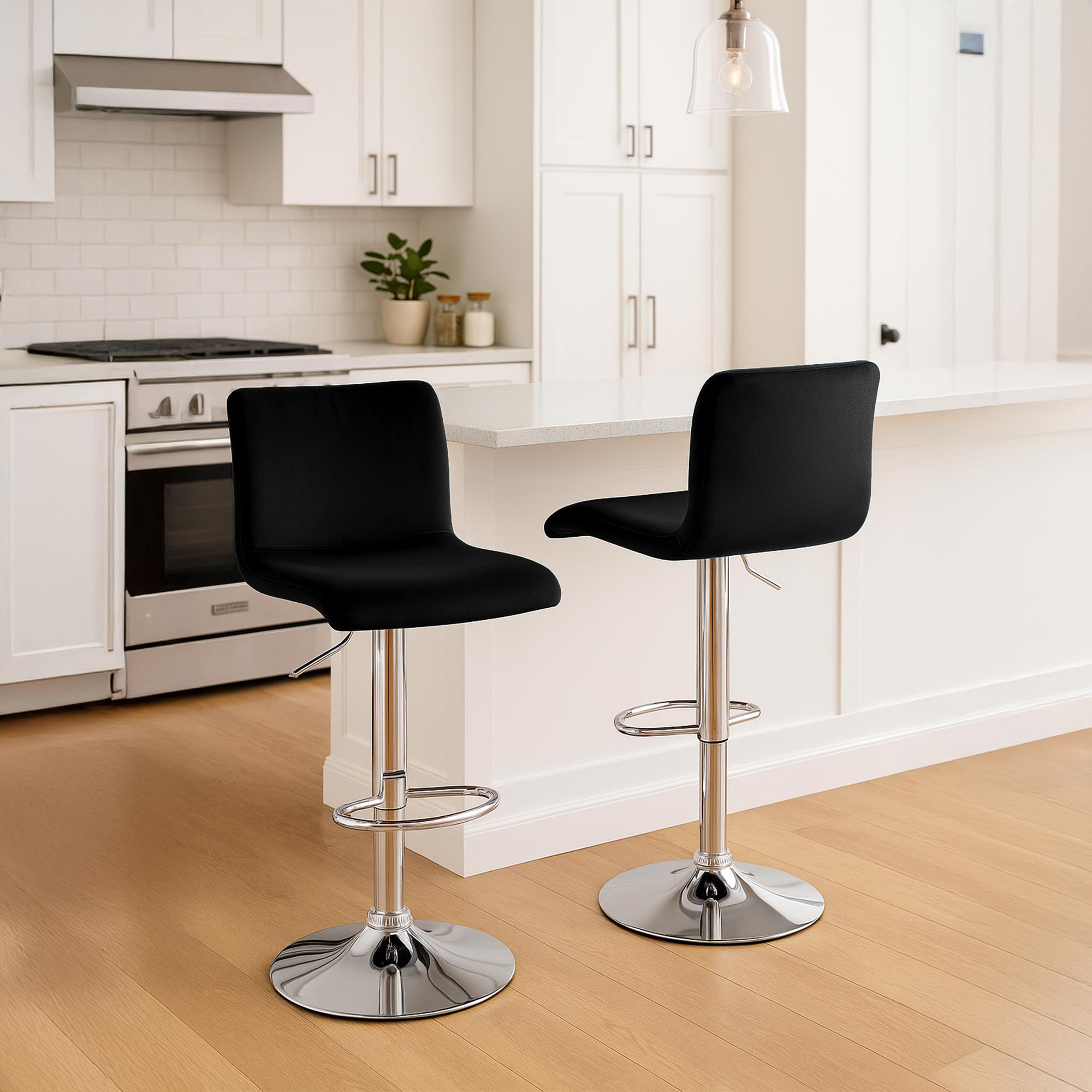 Sgabello Bar Hover in Velluto