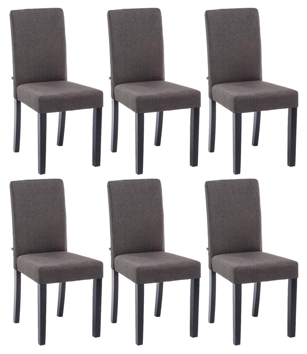 Set di 6 sedie da pranzo Ina in tessuto