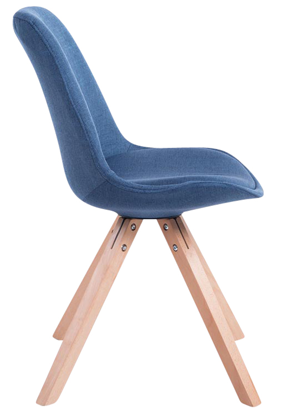 Set di 4 sedie per visitatori Toulouse Fabric Square