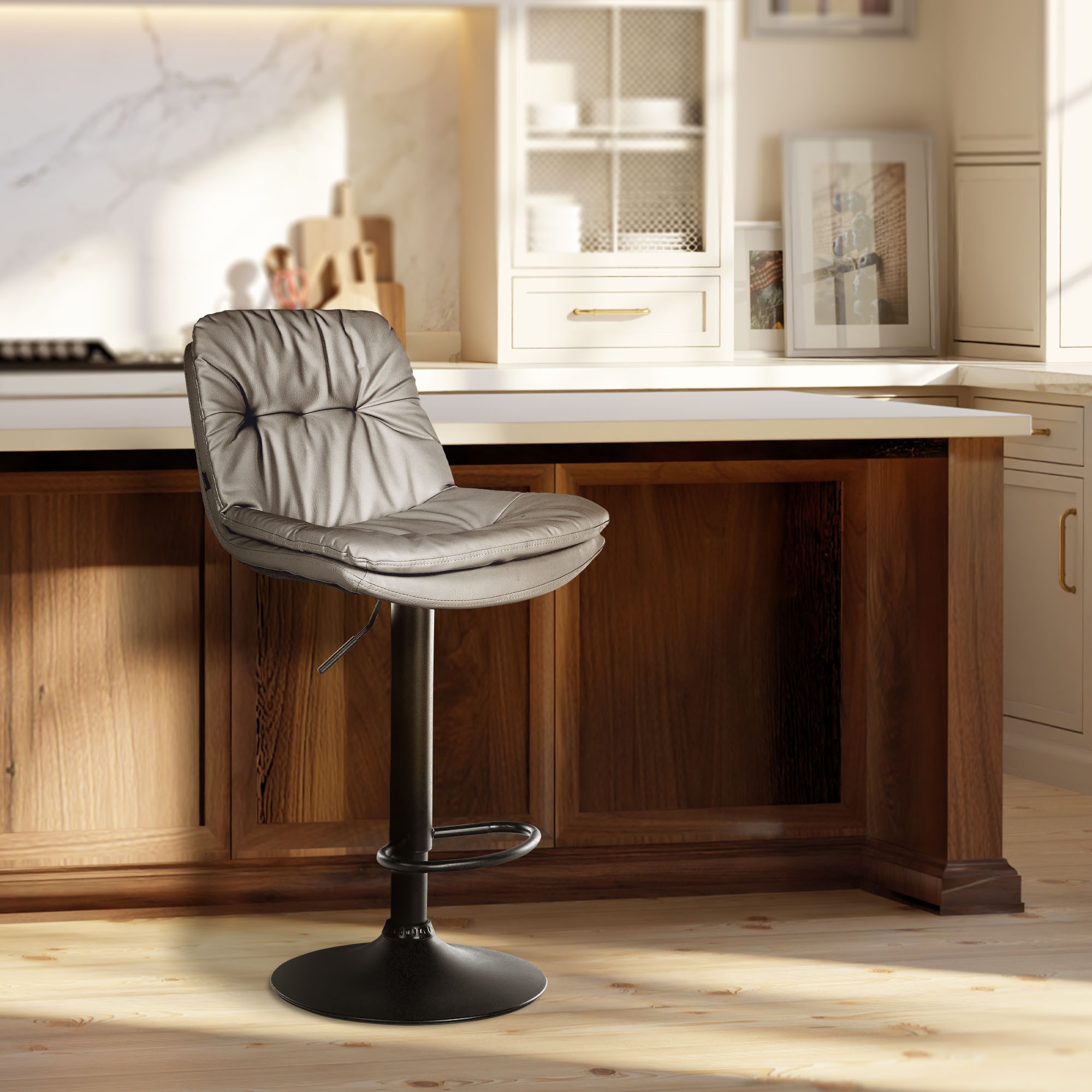 Sgabello da bar in similpelle Laurel