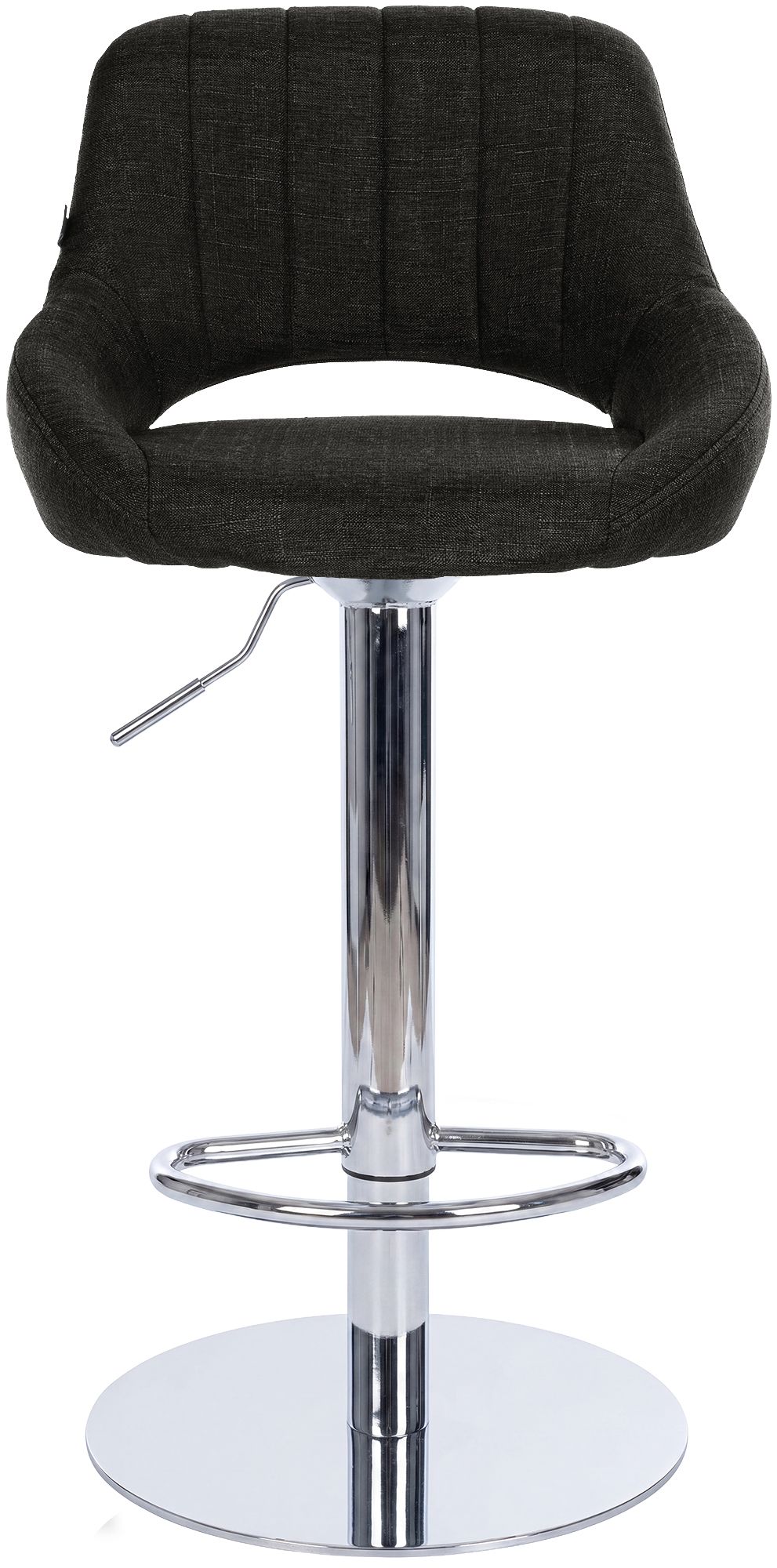 Set di 2 sgabelli da bar Milet cromati con base extra pesante