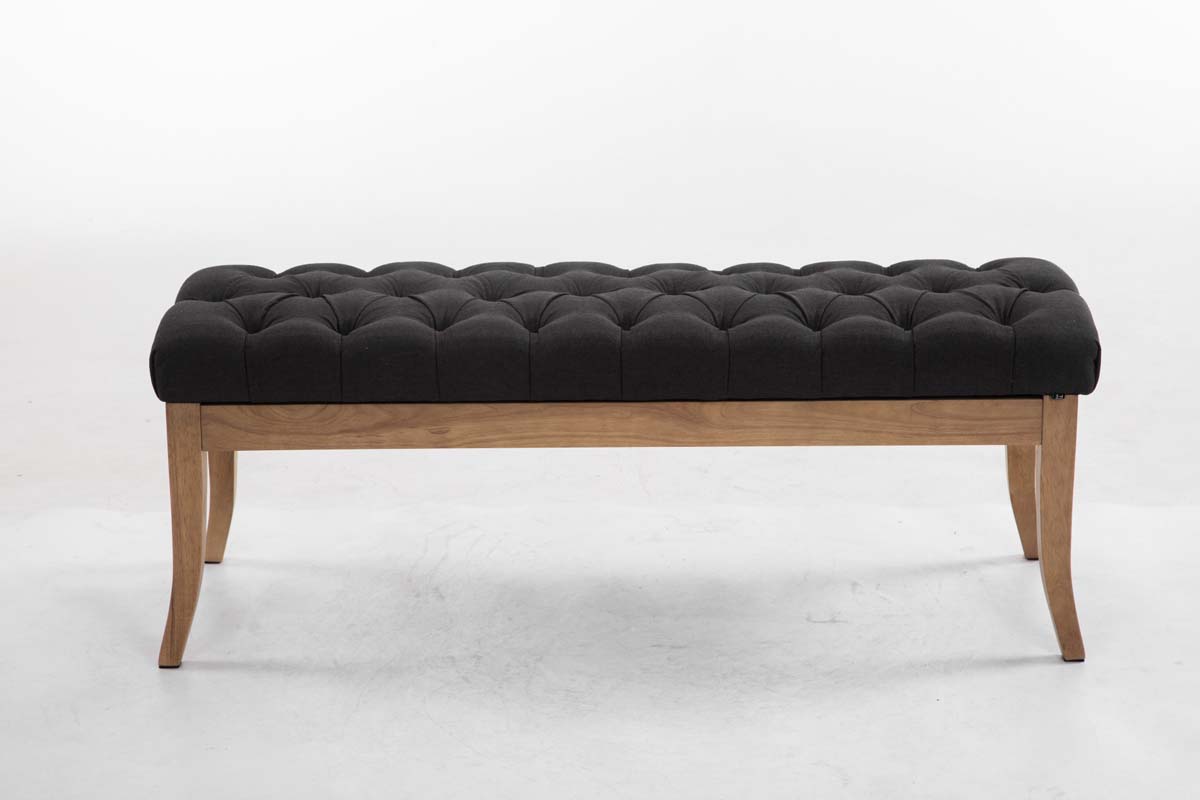 Panca design RAMSES in legno chiaro antico tessuto