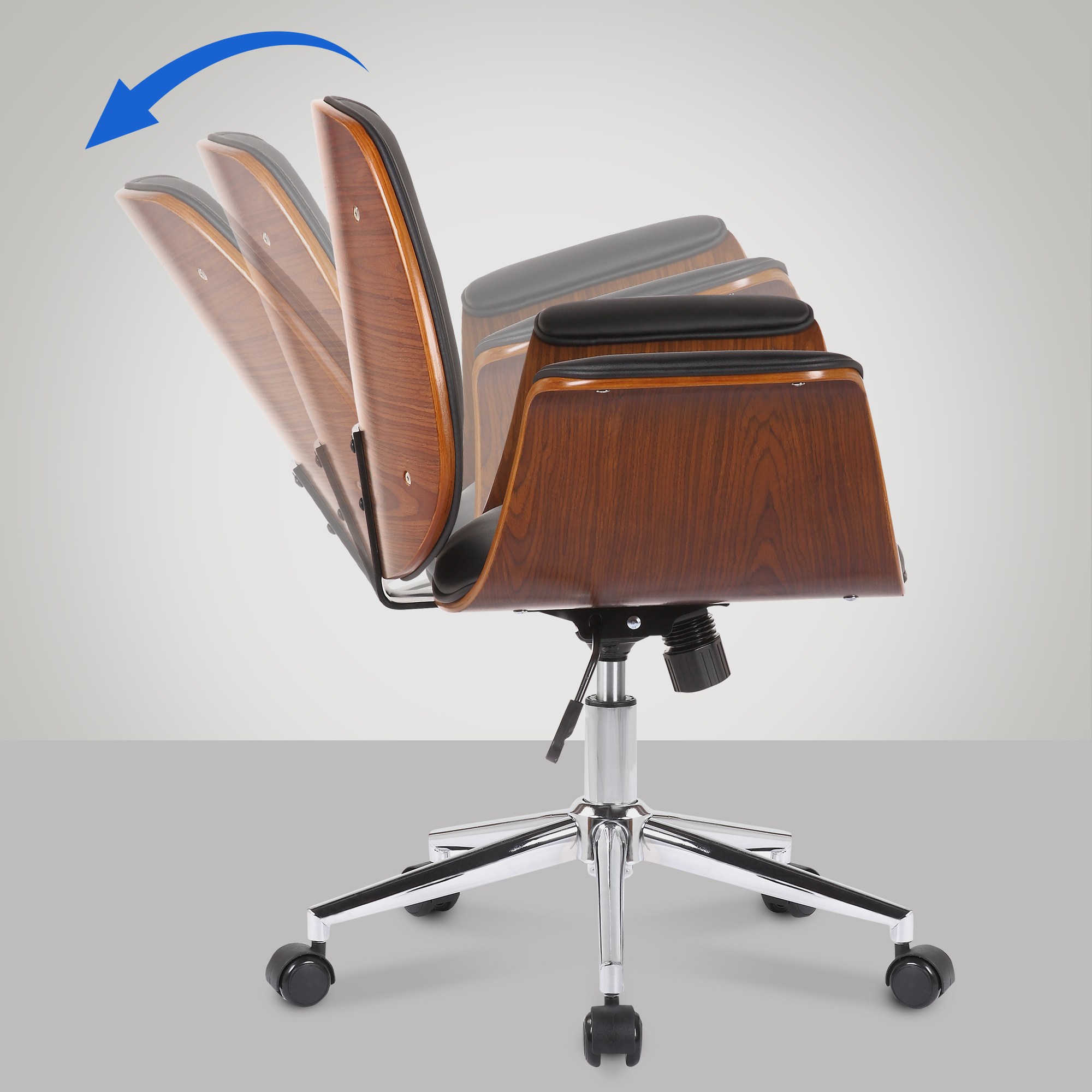 Sedia ufficio Kemberg in similpelle