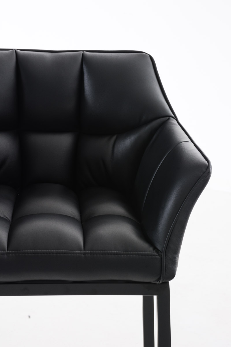 Sgabello da Bar Damaso in Similpelle con Base a Quattro Gambe