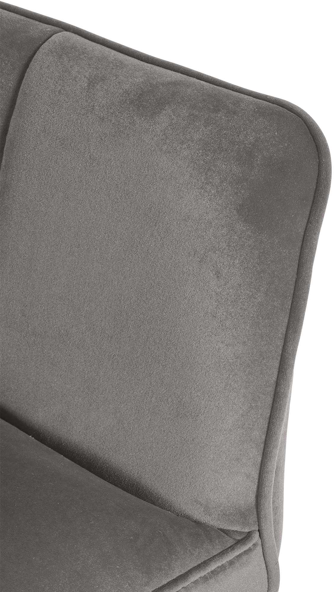 Set di 2 sgabelli bar Damaso in velluto con base a quattro gambe