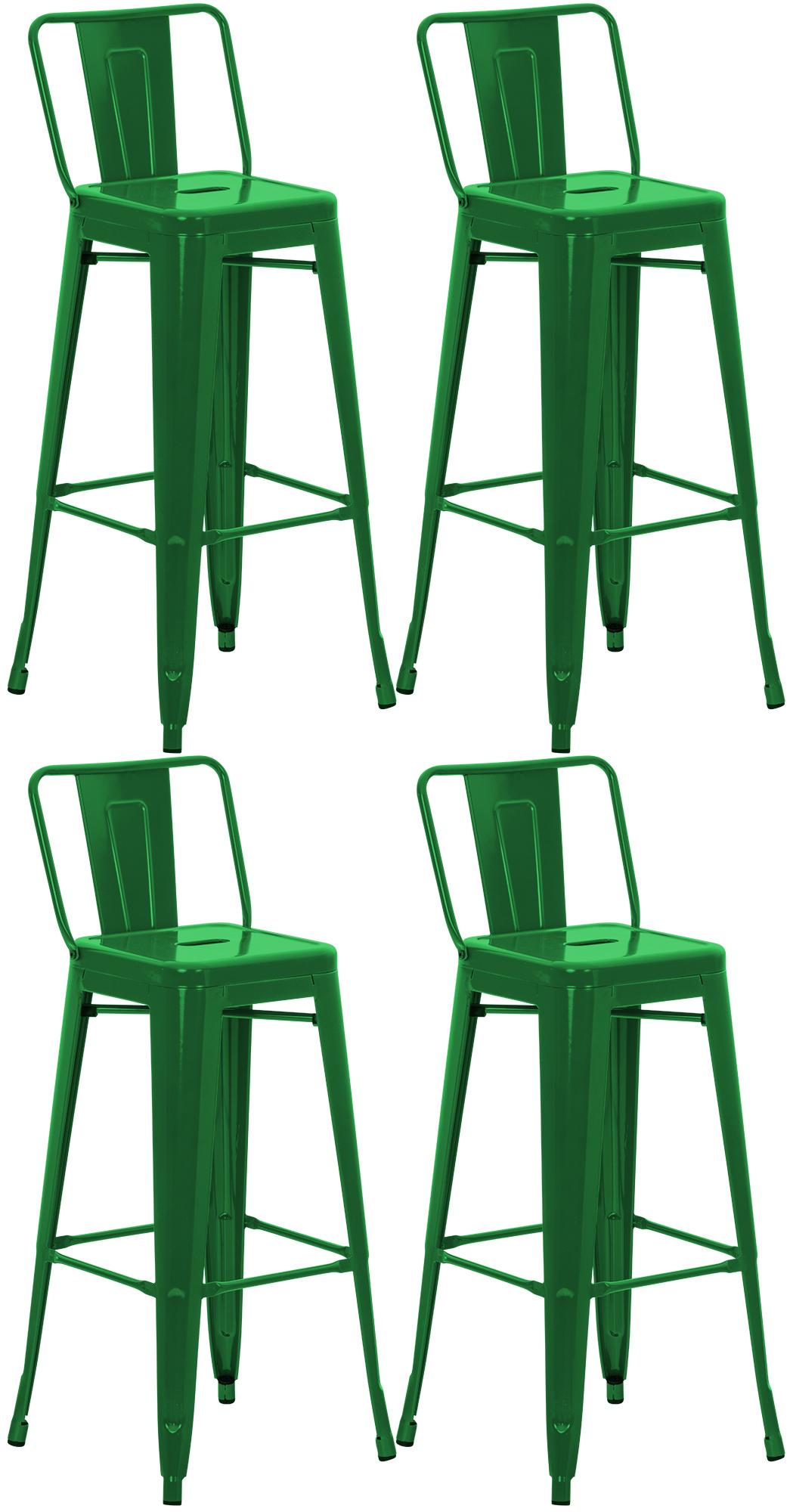 Set di 4 sgabelli da bar Mason