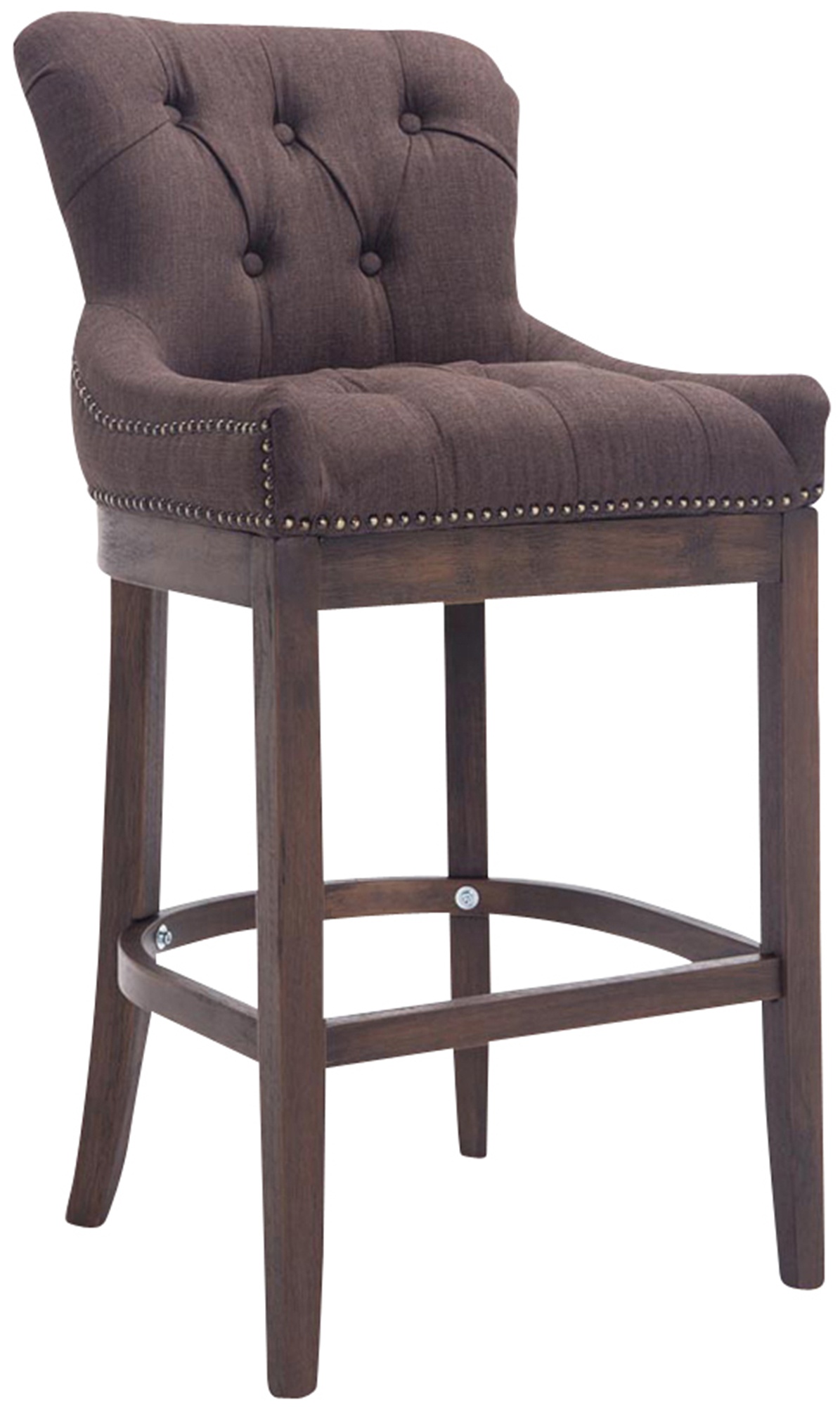 Sgabello Lakewood stoffa antico-scuro