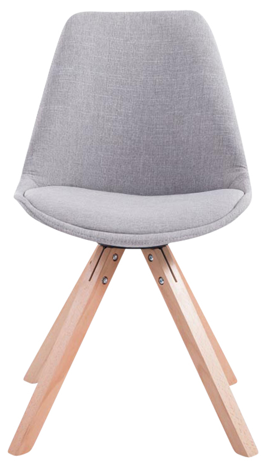 Set di 4 sedie per visitatori Toulouse Fabric Square