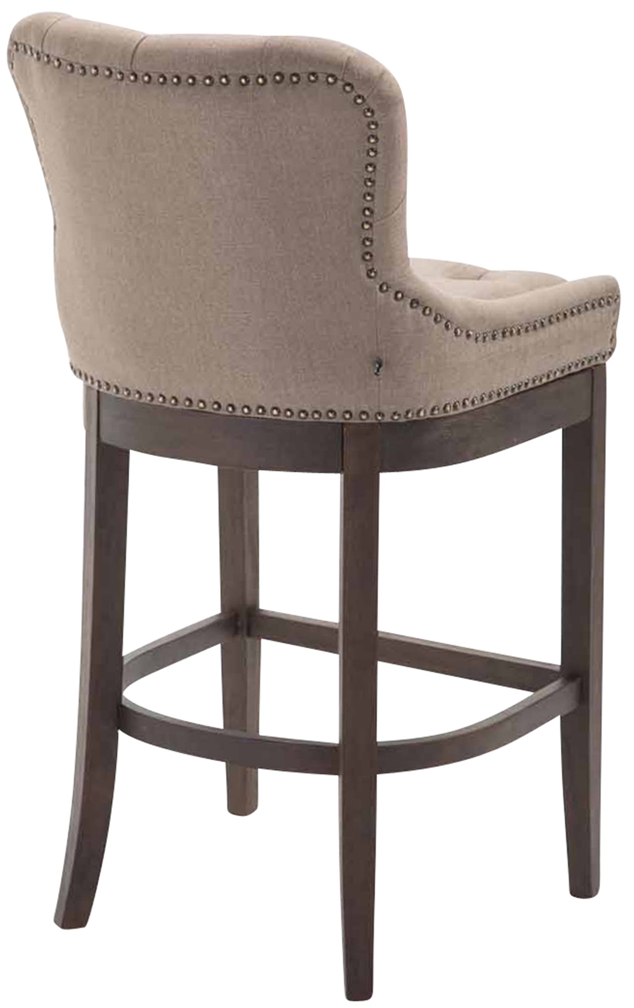 Sgabello Lakewood stoffa antico-scuro