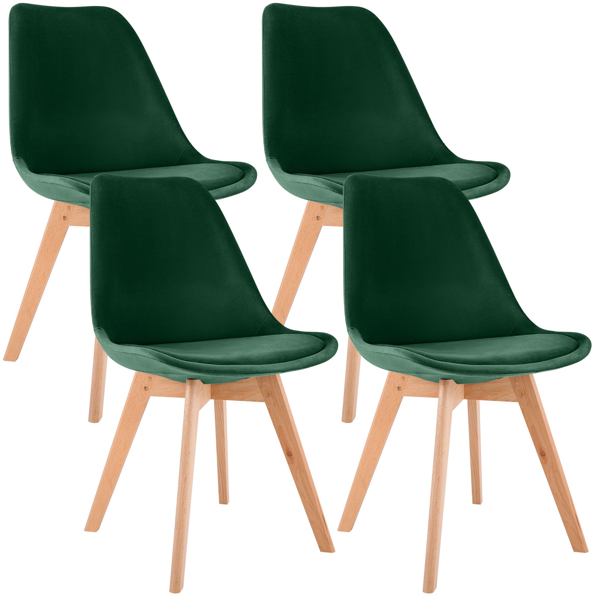 Set 4 sedie da pranzo Linares eleganti e confortevoli per ogni ambiente