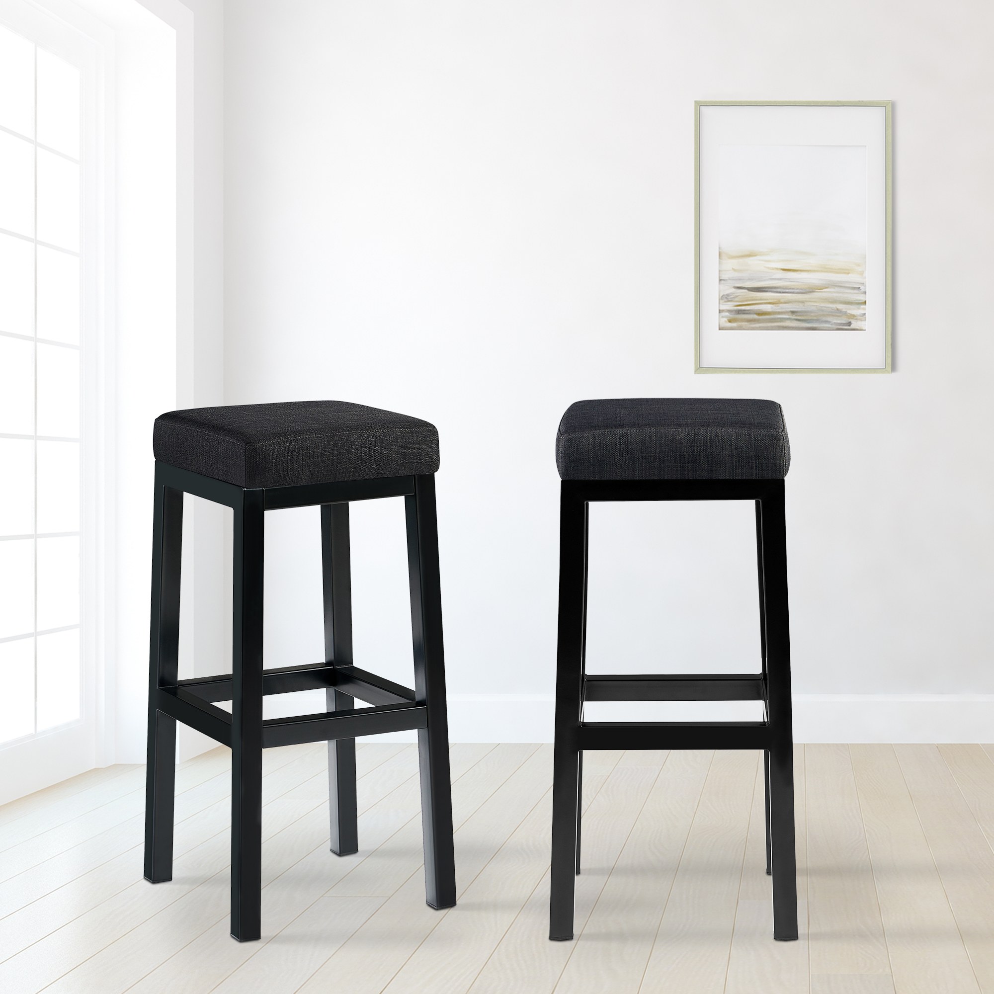 Sgabello Taylor Altezza seduta 83 cm Struttura in metallo nero