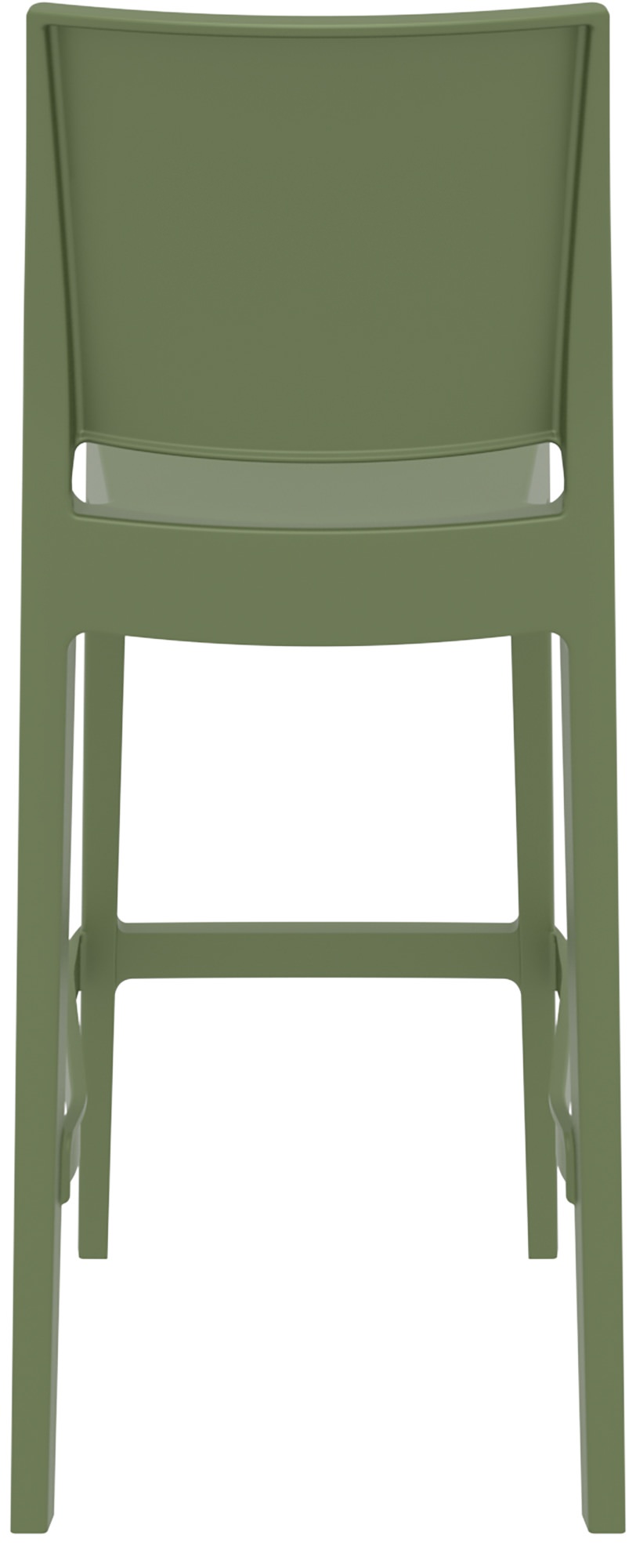 Set da 4 sgabelli da bar Maya in plastica