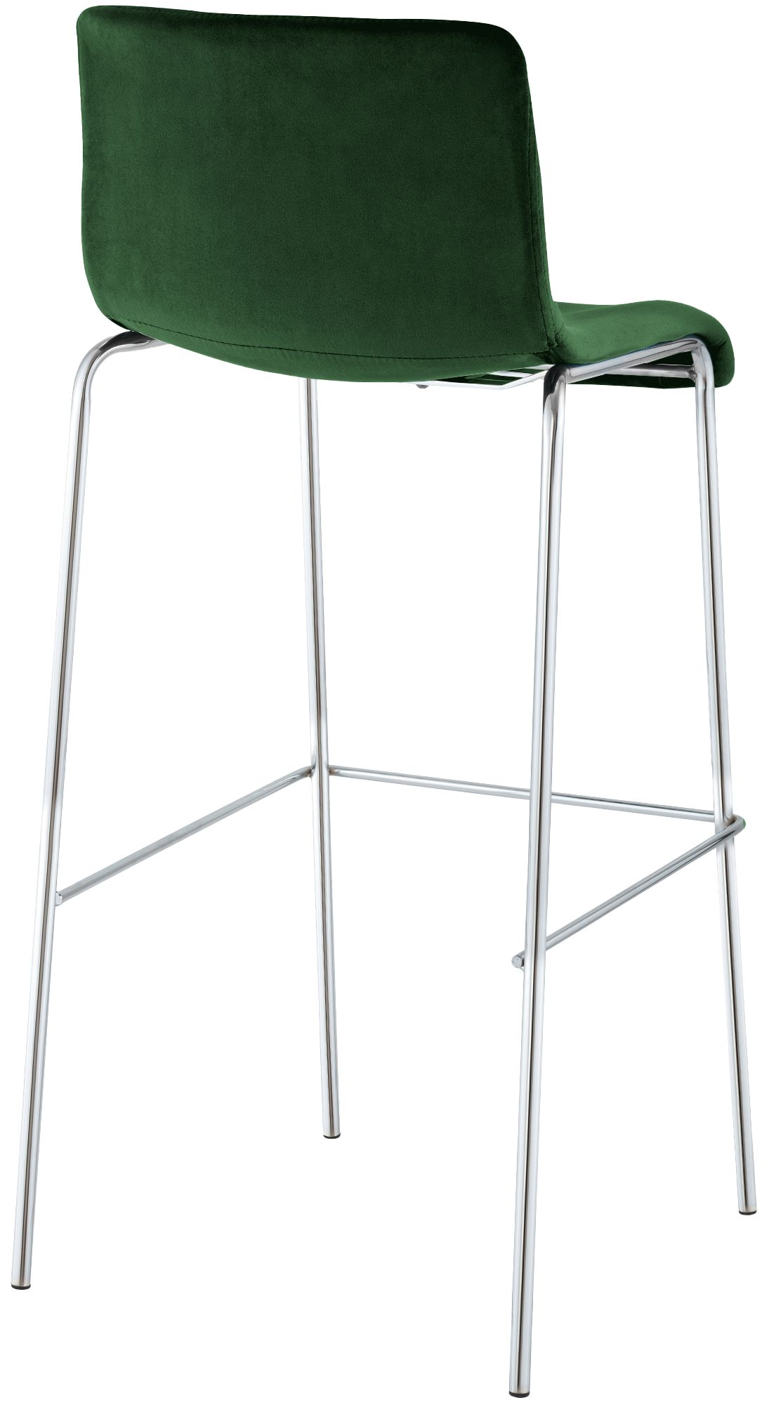 Sgabello da Bar Hover, Velluto, Gambe Cromate