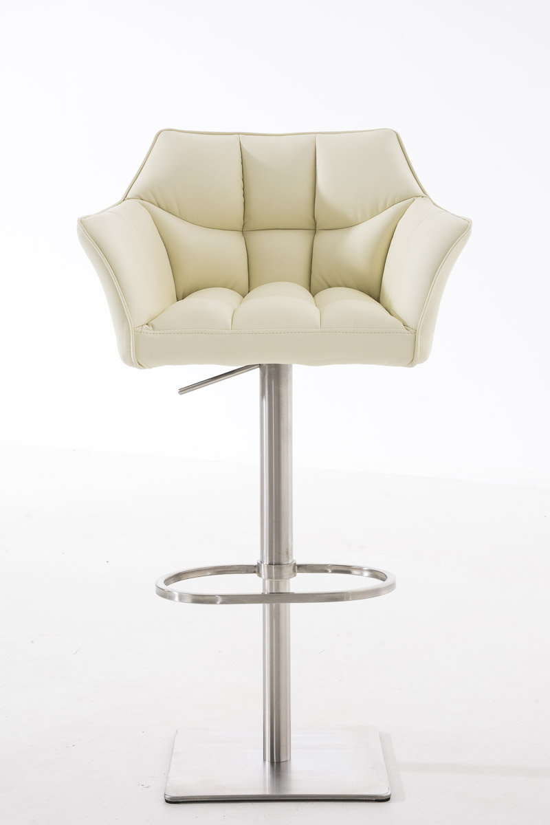 Sgabello da bar Damaso con rivestimento in similpelle