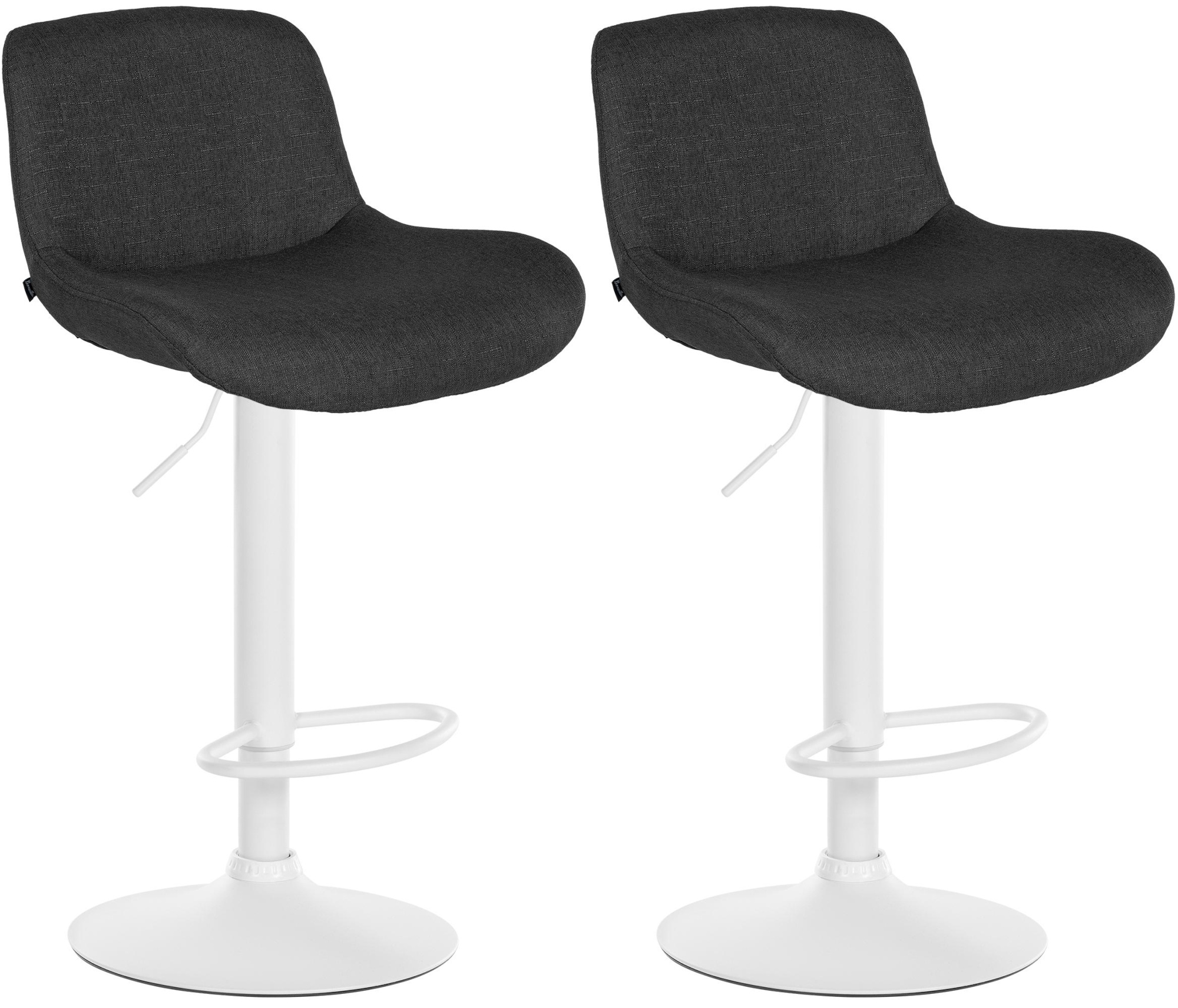 Set di 2 sgabelli da bar Solon White