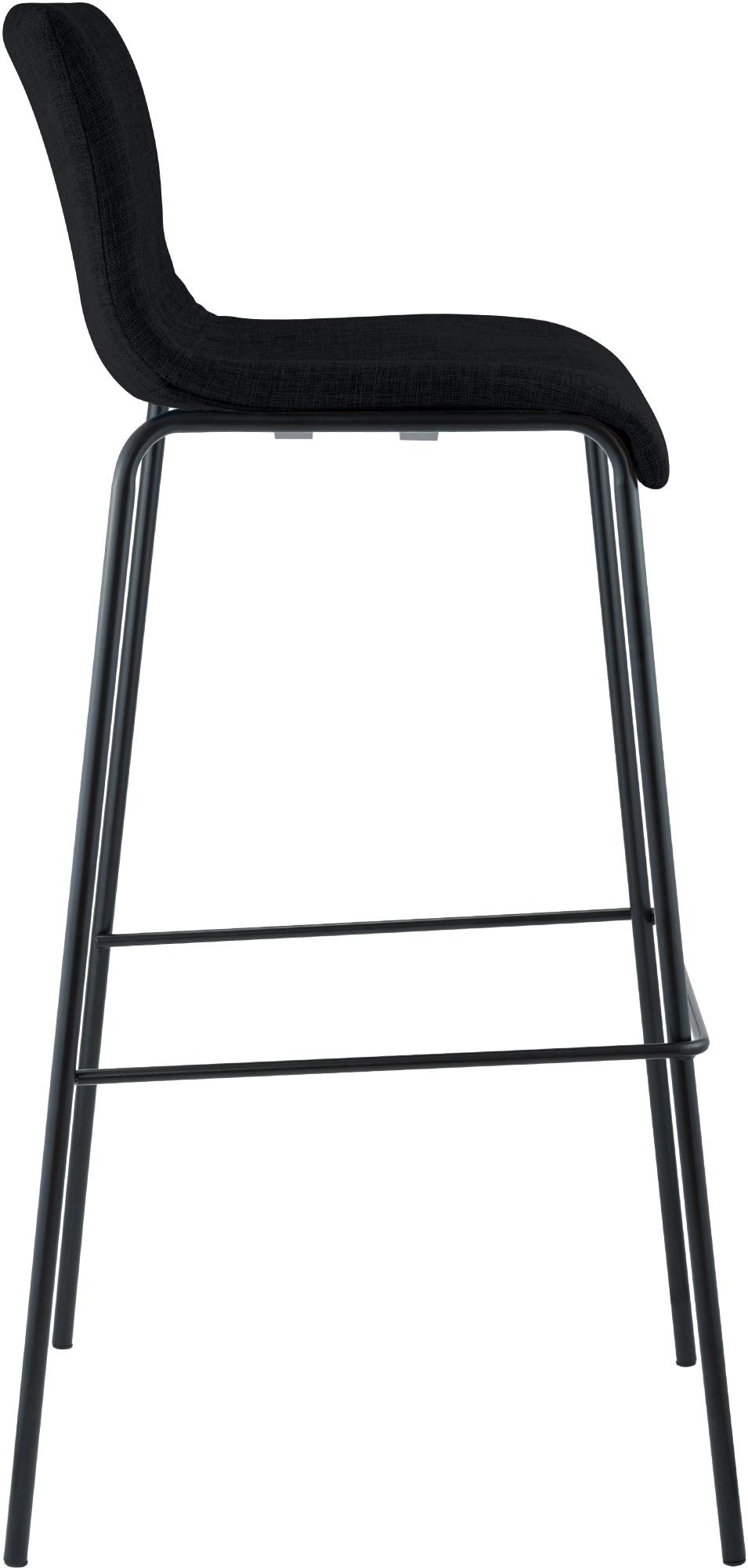 Set da 2 sgabelli da bar Hover in tessuto con base a 4 gambe