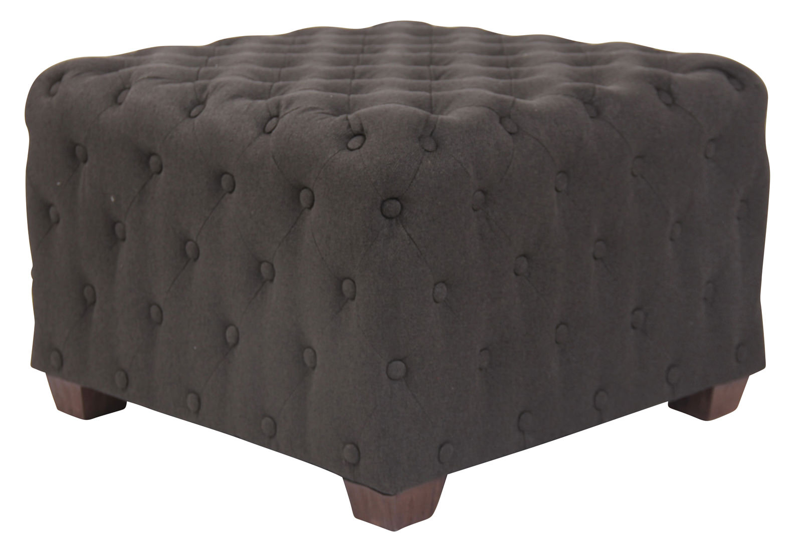Pouf trapuntato Nimes in tessuto