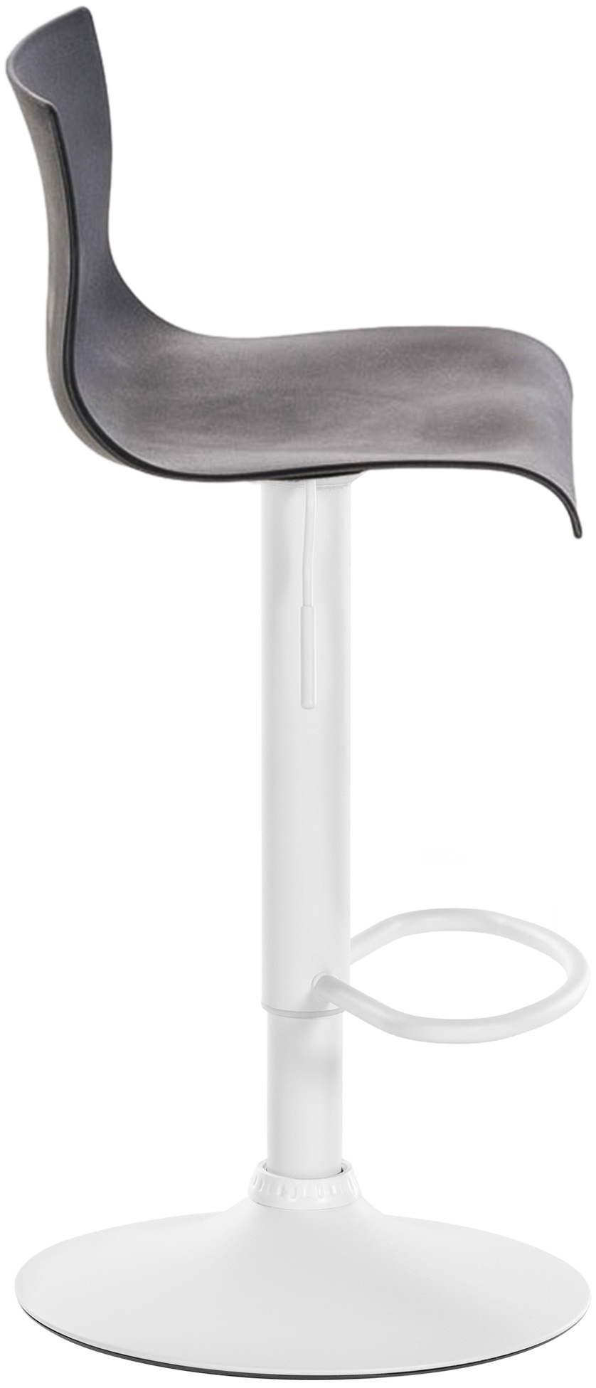 Sgabello Hover in polipropilene e metallo