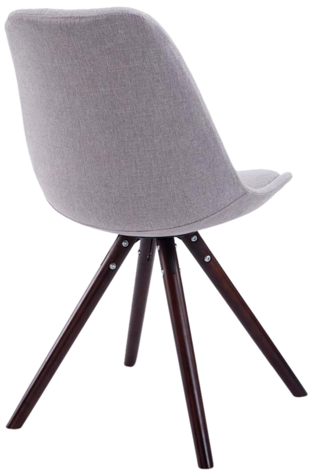 Set di 4 sedie per visitatori Toulouse Fabric Round