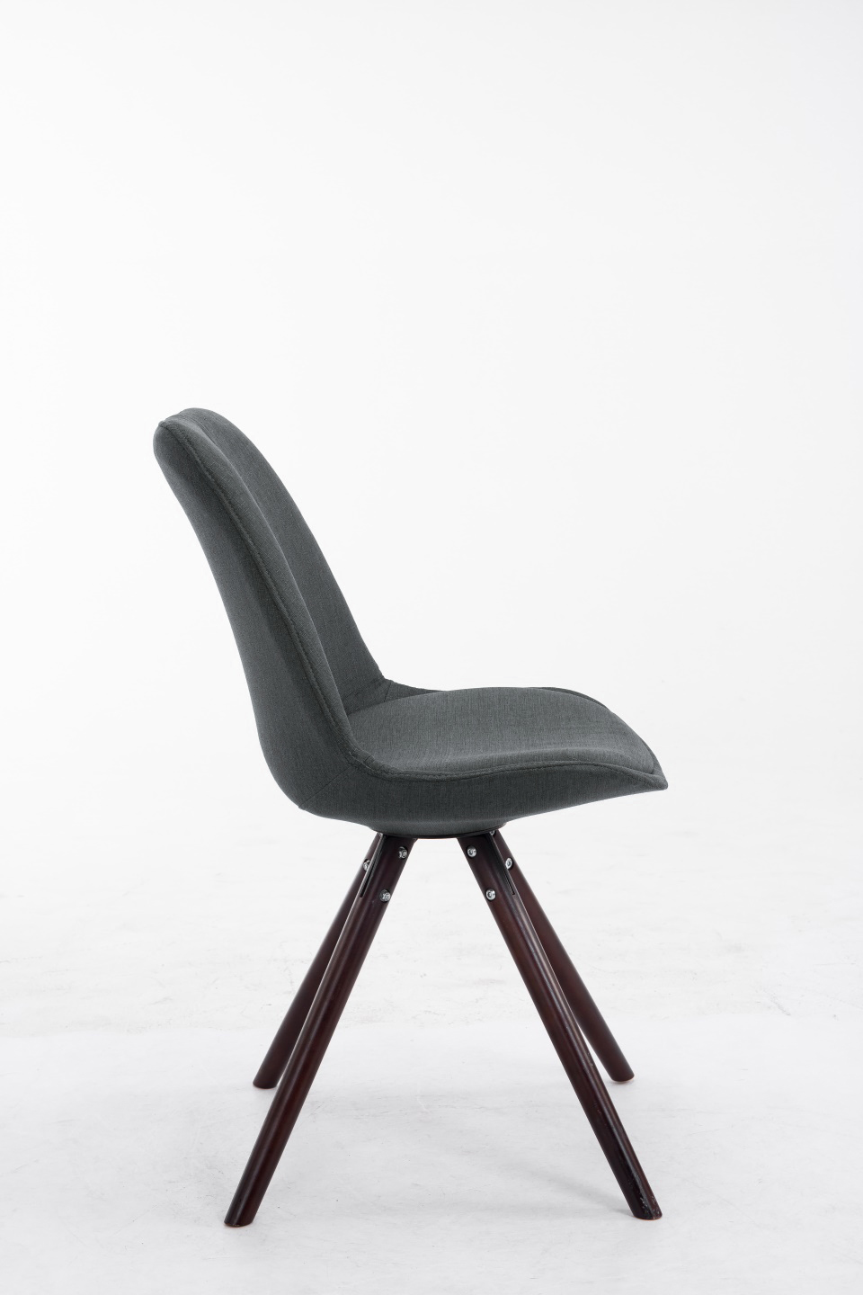 Sedia Toulouse in stoffa gambe tonde