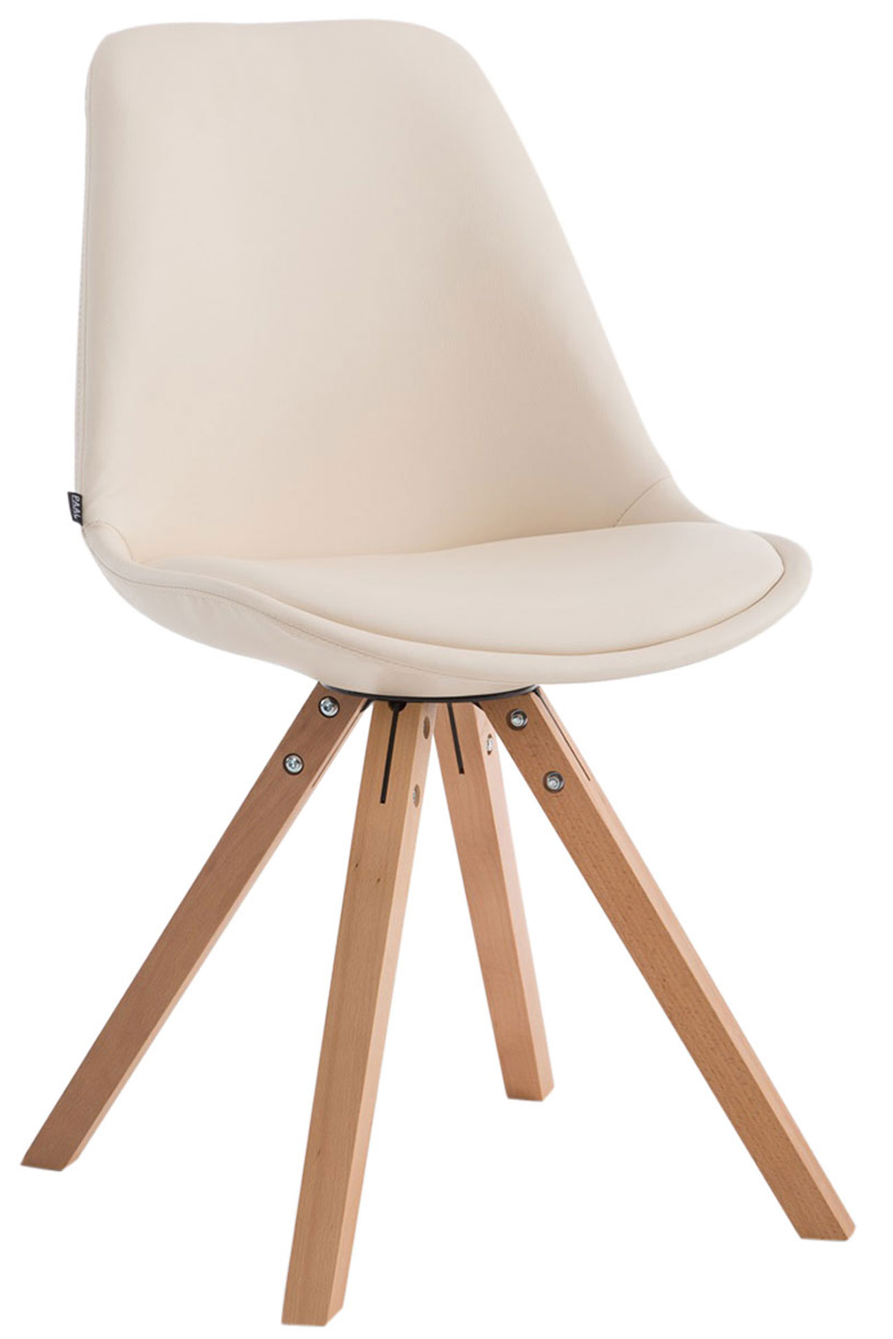 Sedia pranzo Laval in similpelle gambe quadrate