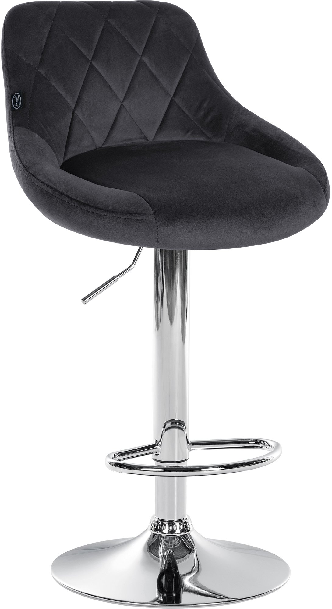Set di 2 sgabelli da bar Lazio Velvet
