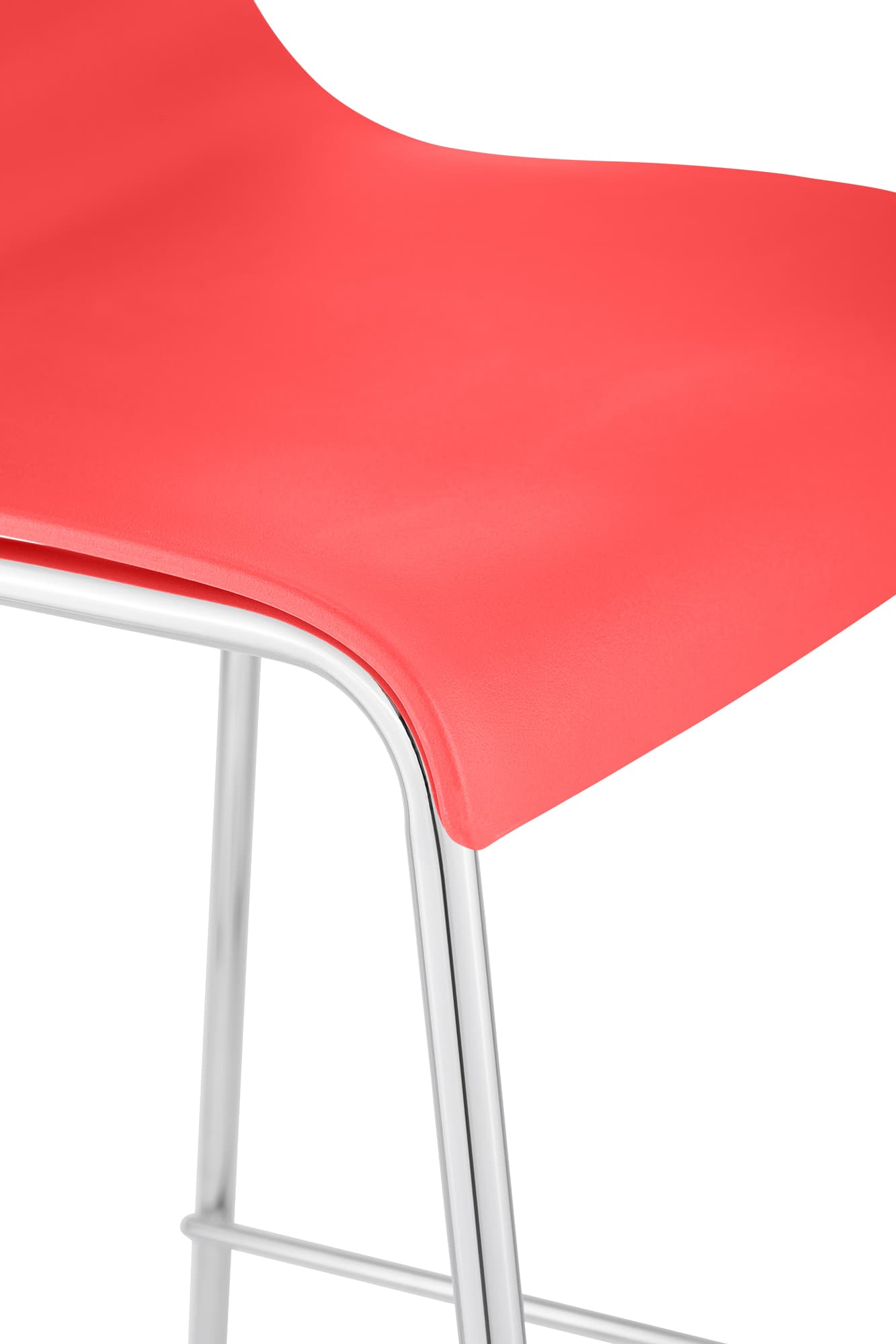 Sgabello da Bar Hover Plastica Struttura a 4 Gambe