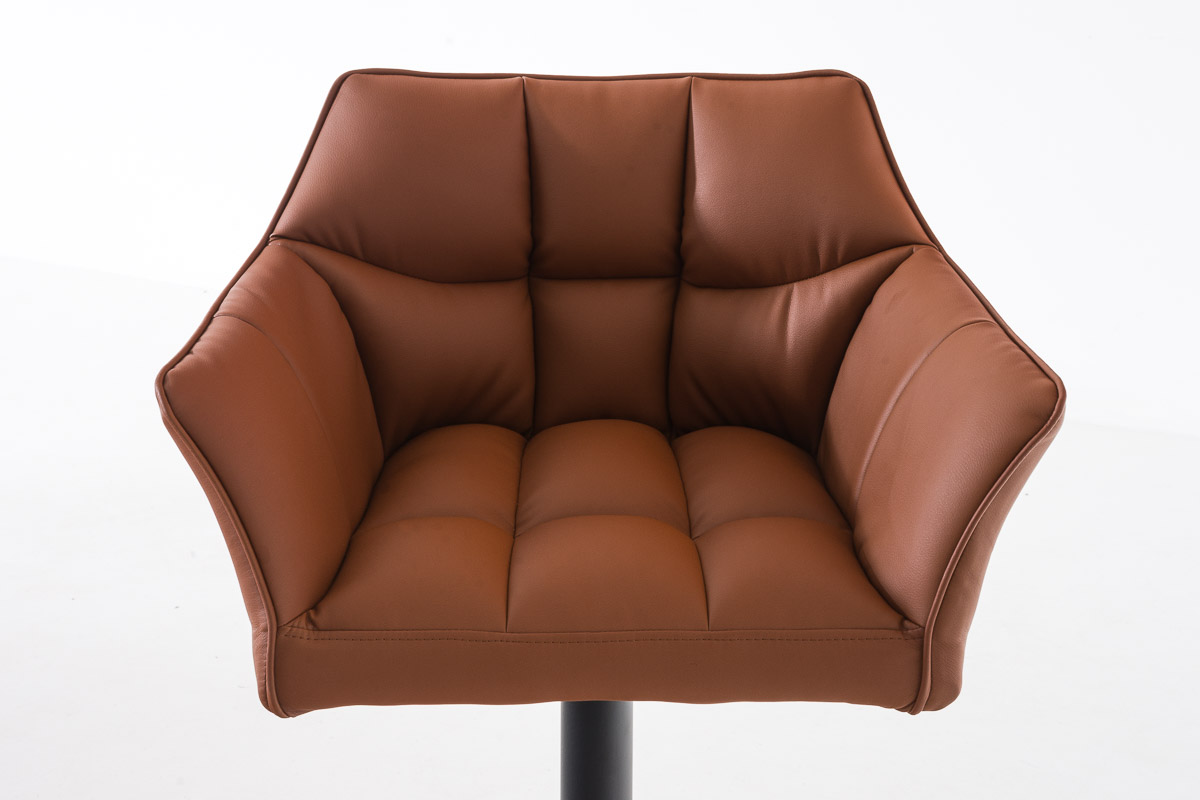 Sgabello da bar Damaso con rivestimento in similpelle