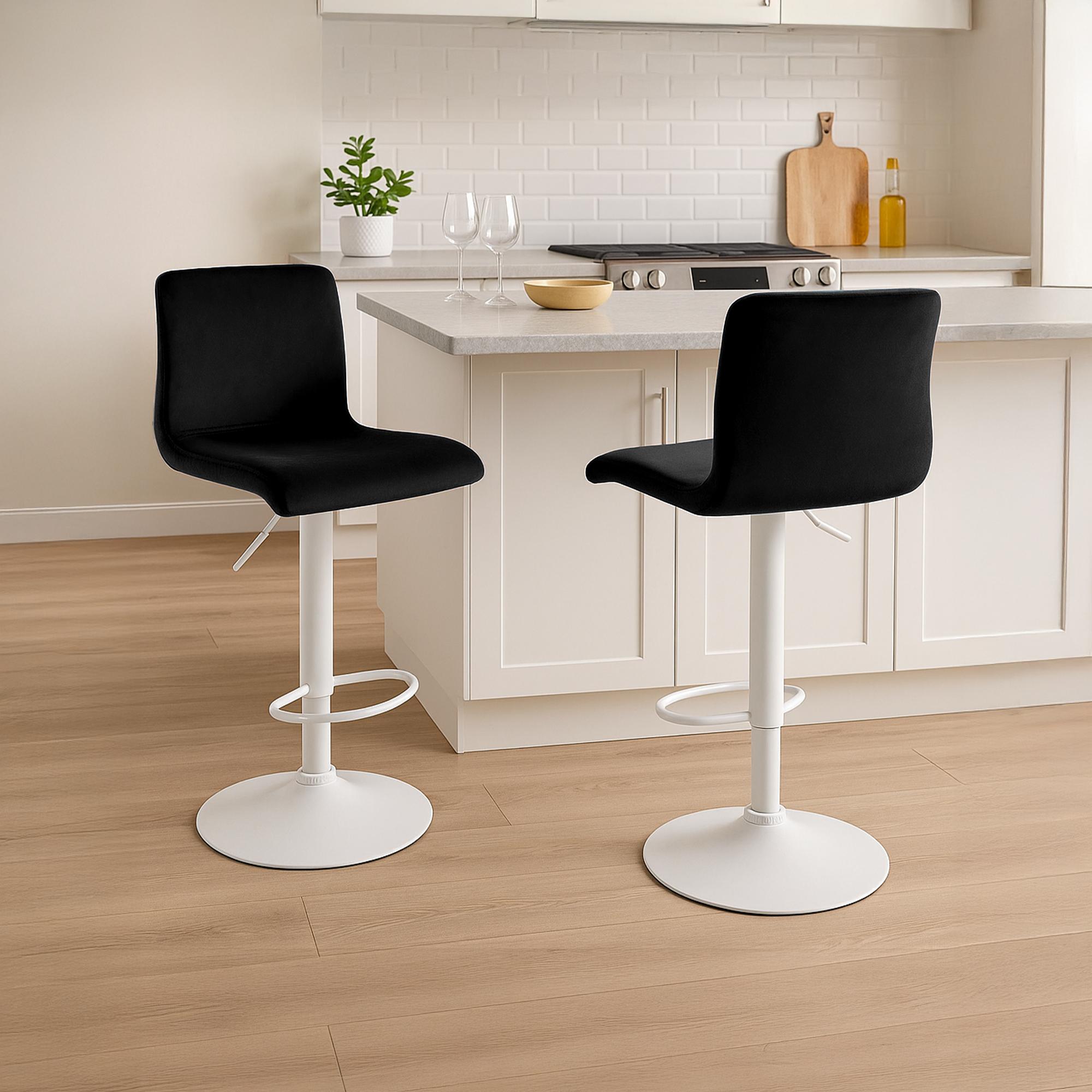 Sgabello Bar Hover in Velluto