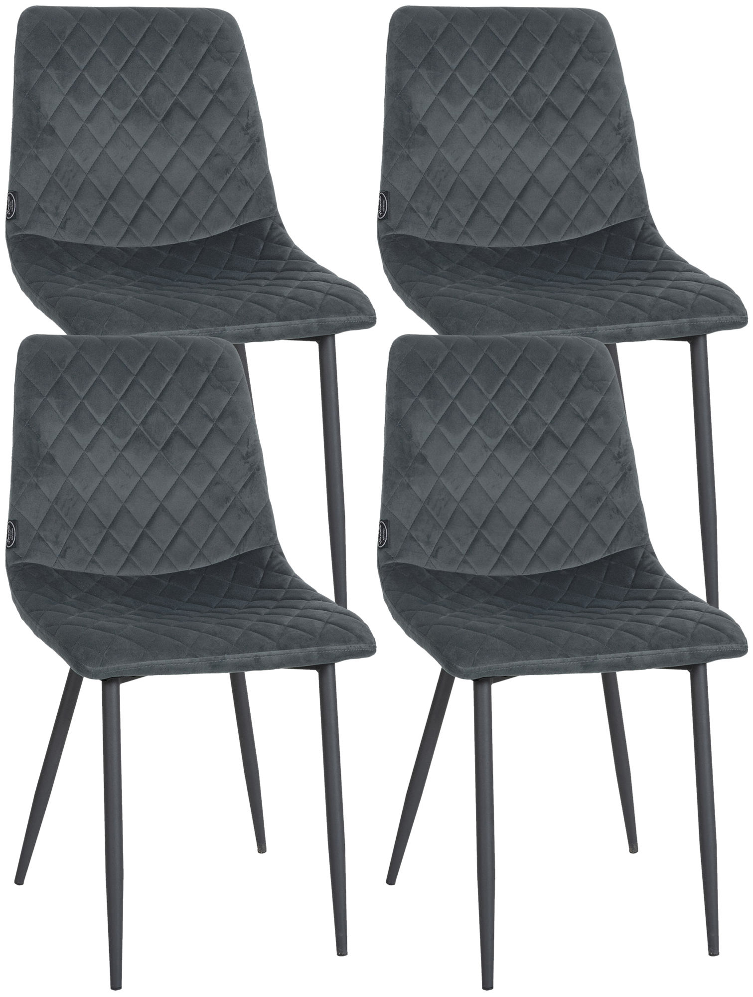 Set di 4 sedie Telde Velvet