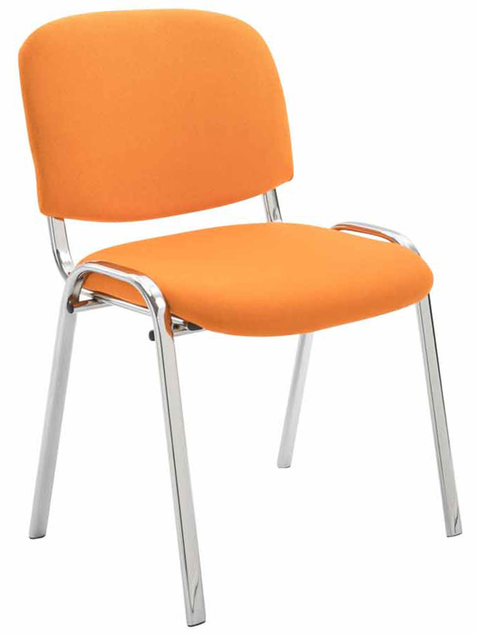Set di 4 sedie Ken Chrome in tessuto
