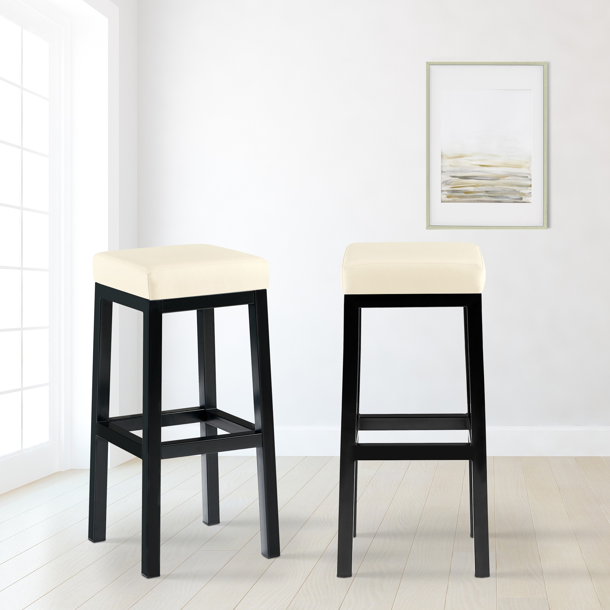 Sgabello Taylor Altezza seduta 83 cm Struttura in metallo nero